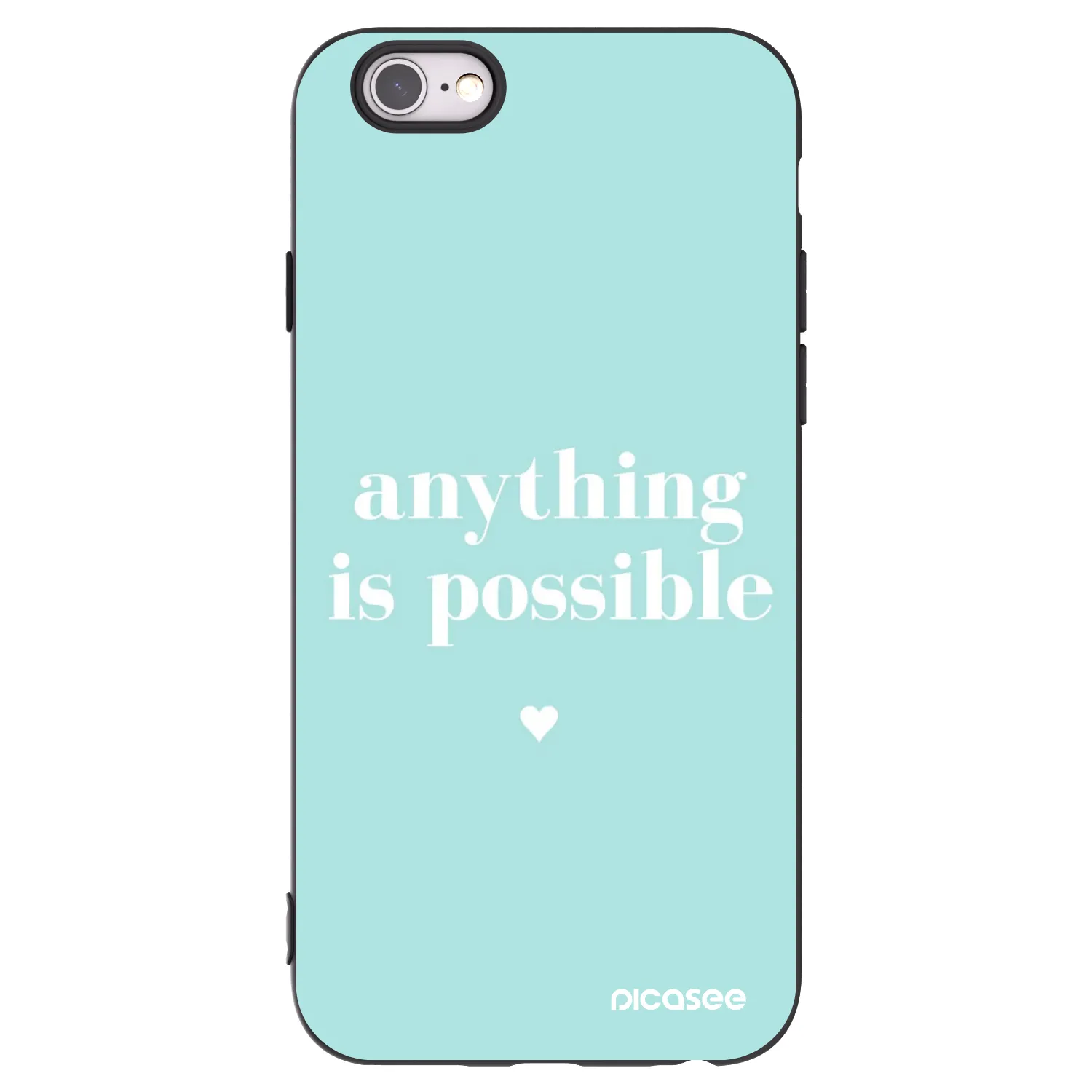 Picasee silikonový černý obal pro Apple iPhone 6/6S - Anything is possible
