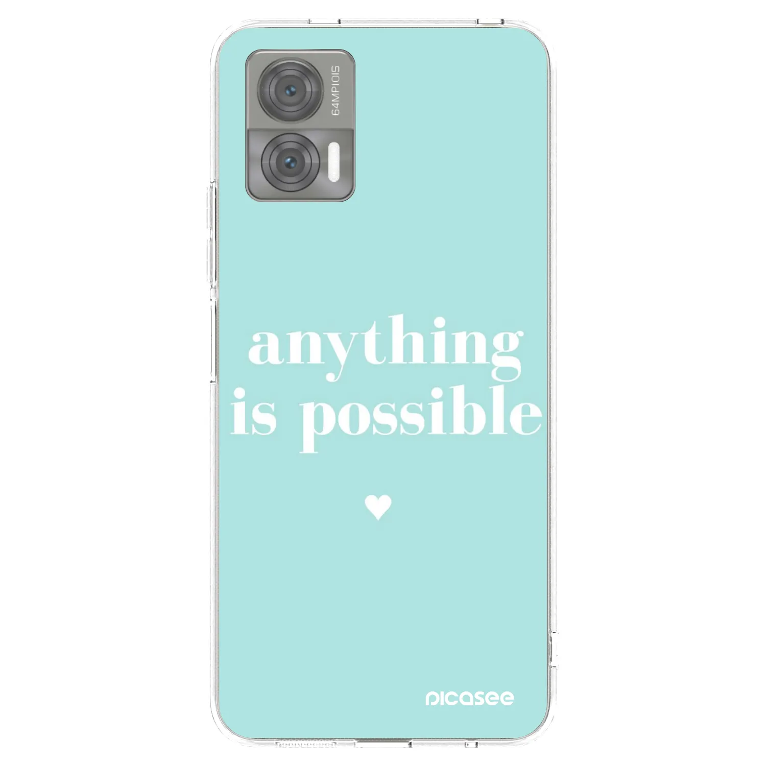 Picasee silikonový průhledný obal pro Motorola Edge 30 Neo - Anything is possible