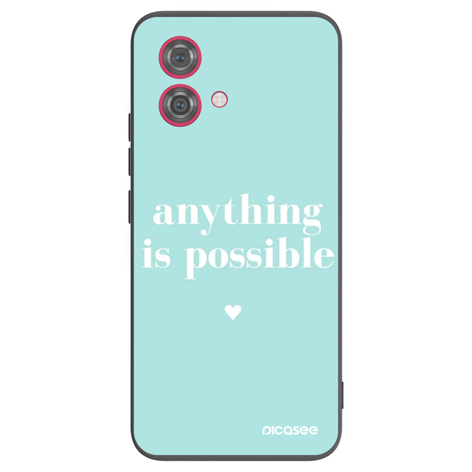 Picasee silikonový černý obal pro Motorola Moto G84 5G - Anything is possible