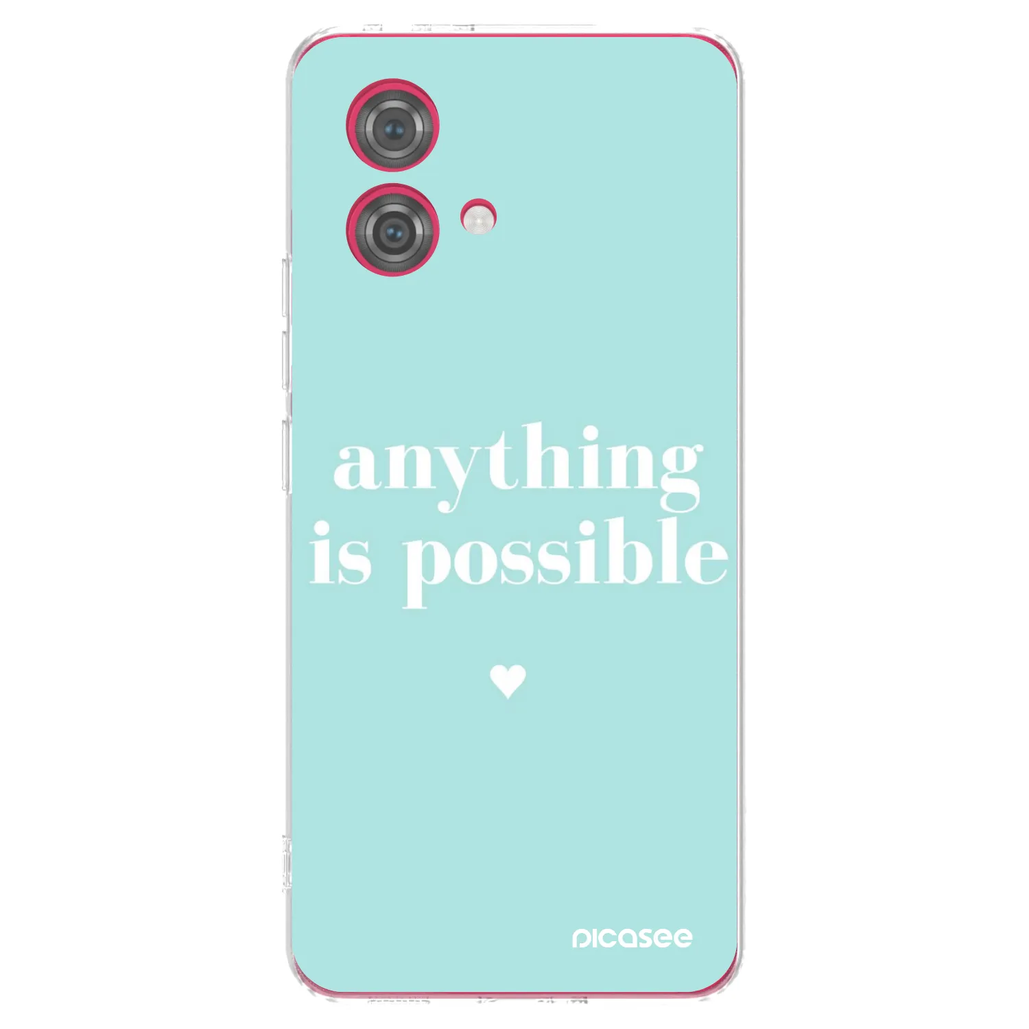 Picasee silikonový průhledný obal pro Motorola Moto G84 5G - Anything is possible