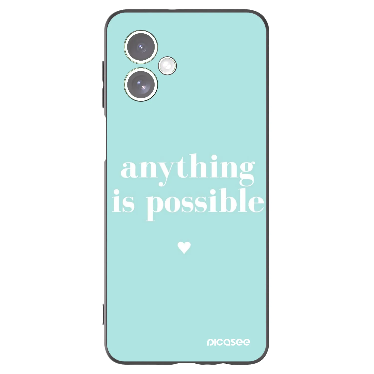 Picasee silikonový černý obal pro Motorola Moto G54 5G - Anything is possible