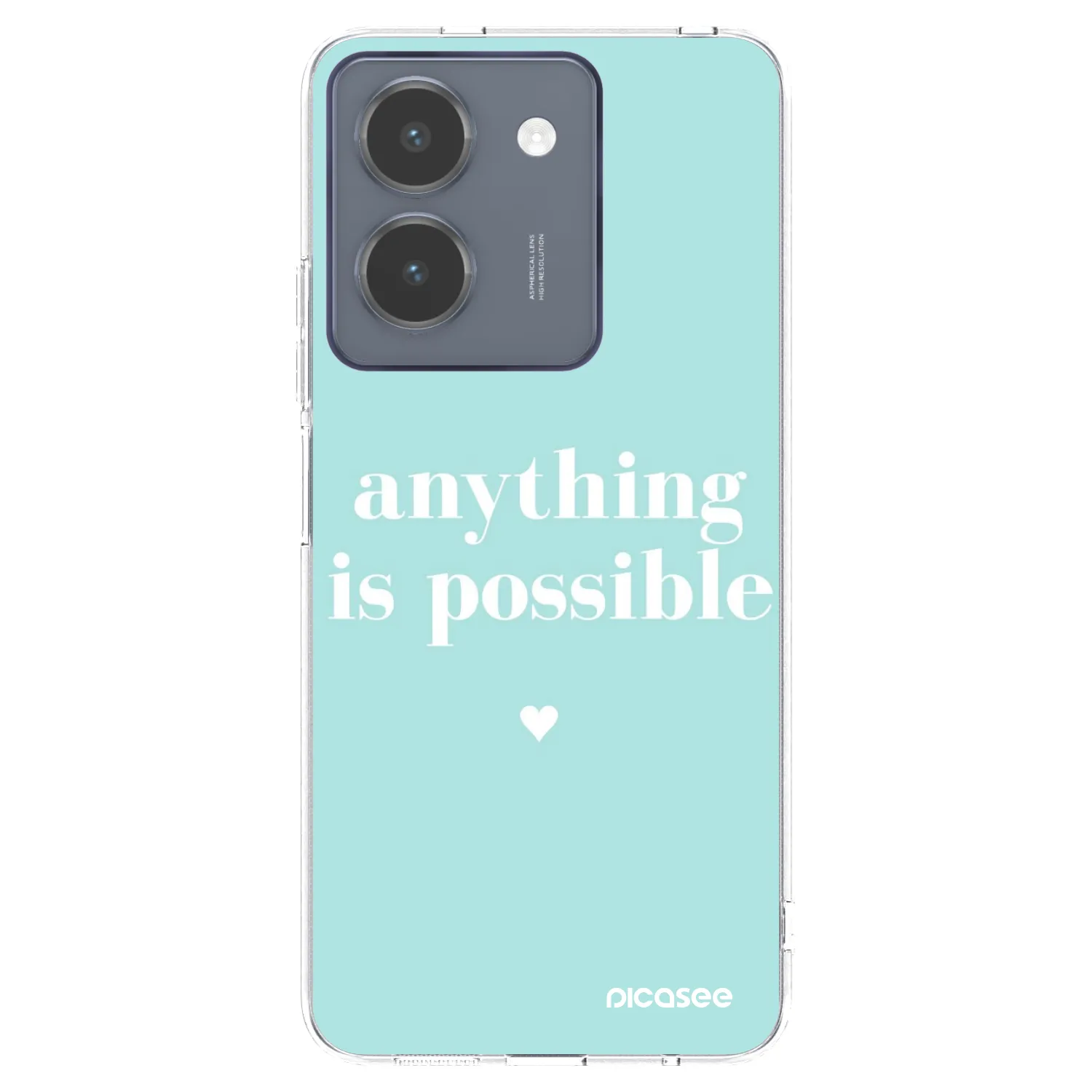 Picasee silikonový průhledný obal pro Vivo Y36 4G - Anything is possible