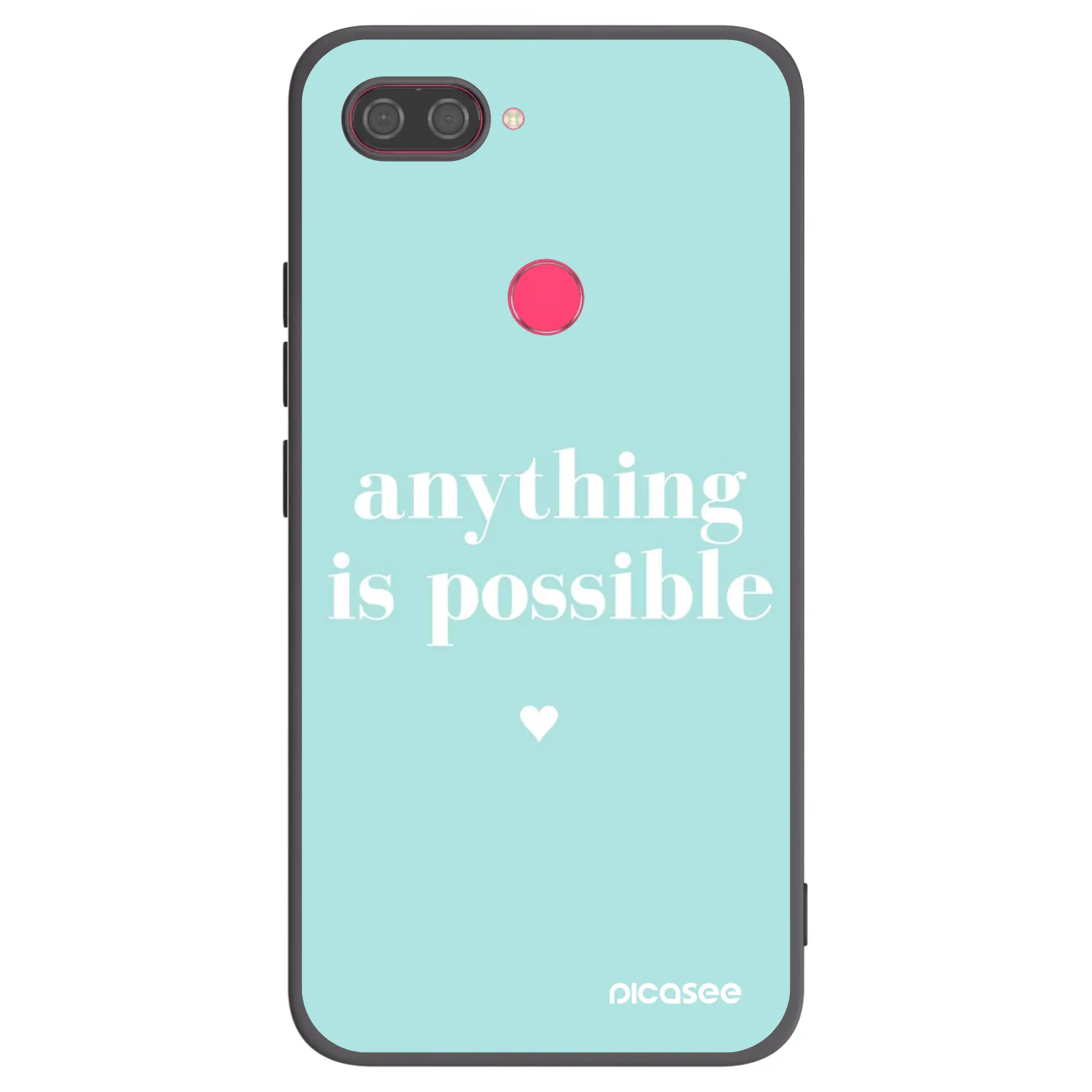 Picasee silikonový černý obal pro Xiaomi Mi 8 Lite - Anything is possible