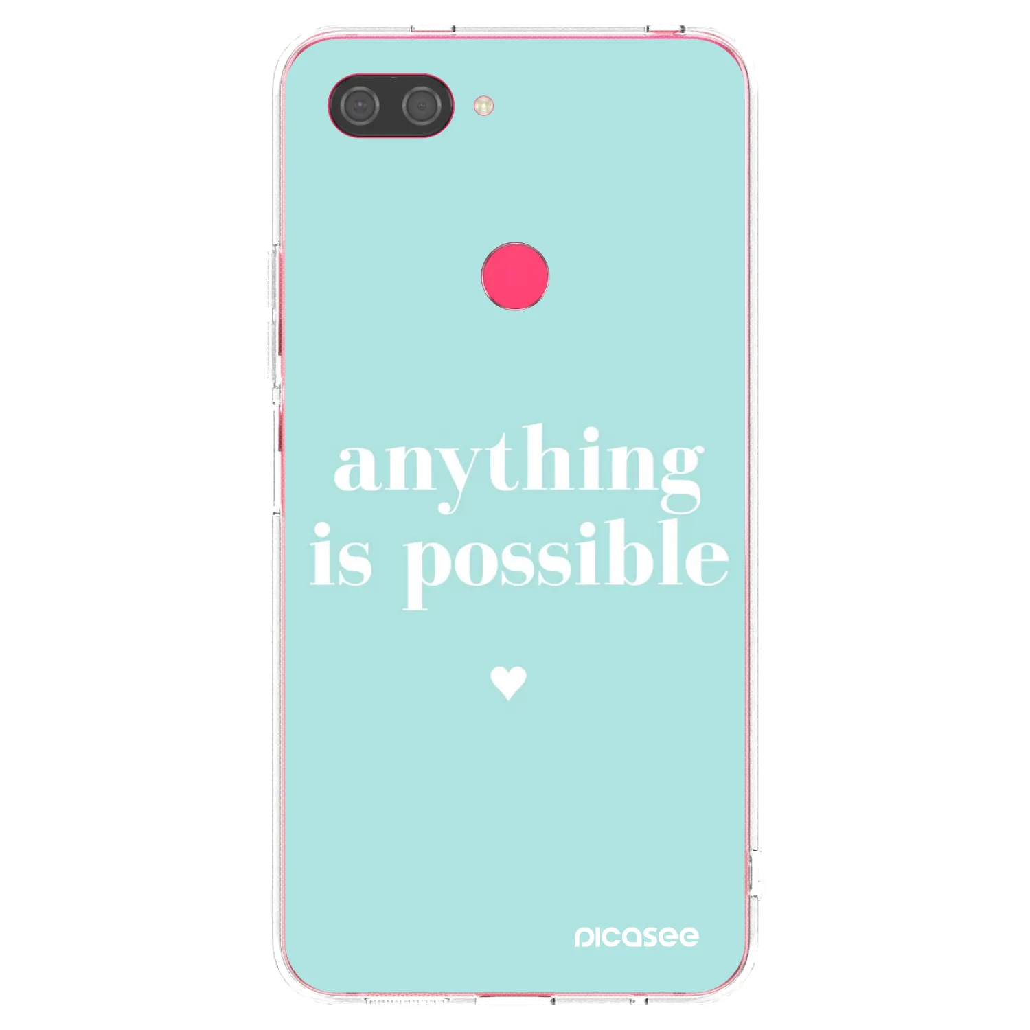 Picasee silikonový průhledný obal pro Xiaomi Mi 8 Lite - Anything is possible