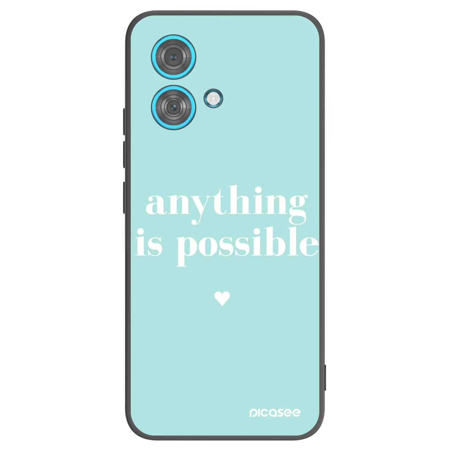 Picasee silikonový černý obal pro Motorola Edge 40 Neo - Anything is possible