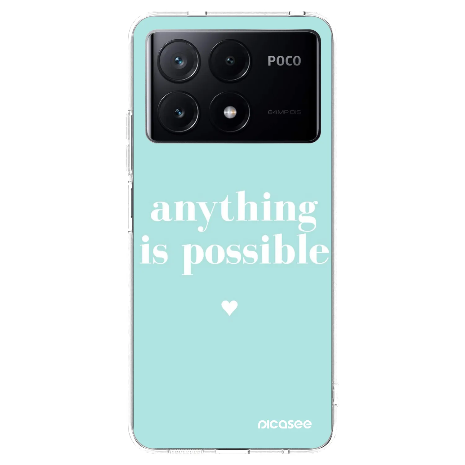 Picasee silikonový průhledný obal pro Xiaomi Poco X6 Pro - Anything is possible