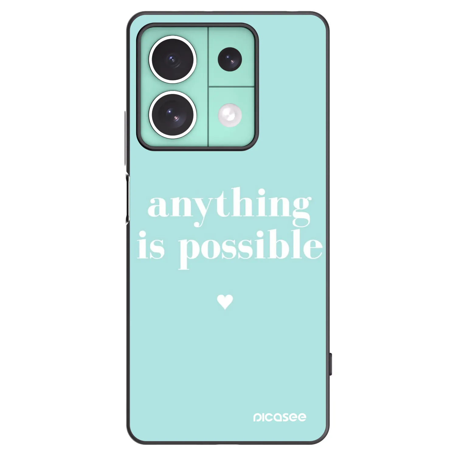 Picasee silikonový černý obal pro Xiaomi Redmi Note 13 5G - Anything is possible