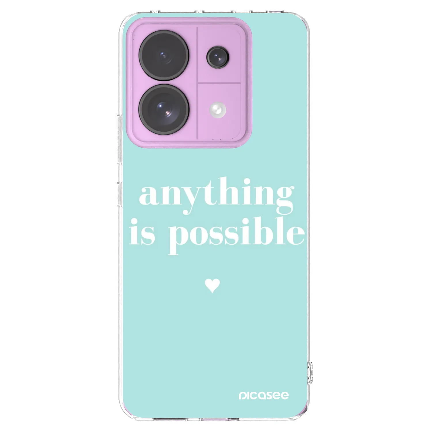 Picasee silikonový průhledný obal pro Xiaomi Redmi Note 13 Pro 5G - Anything is possible