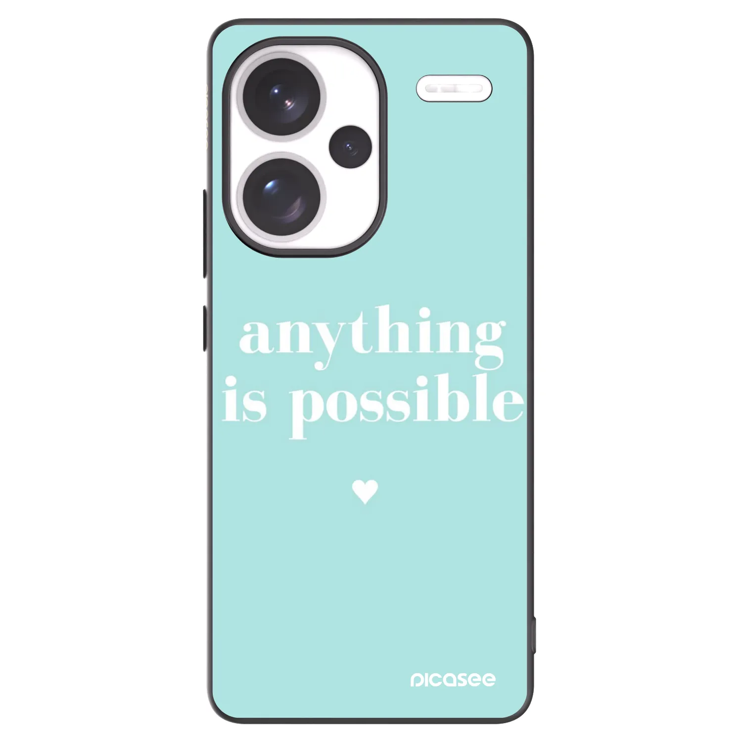 Picasee silikonový černý obal pro Xiaomi Redmi Note 13 Pro+ 5G - Anything is possible