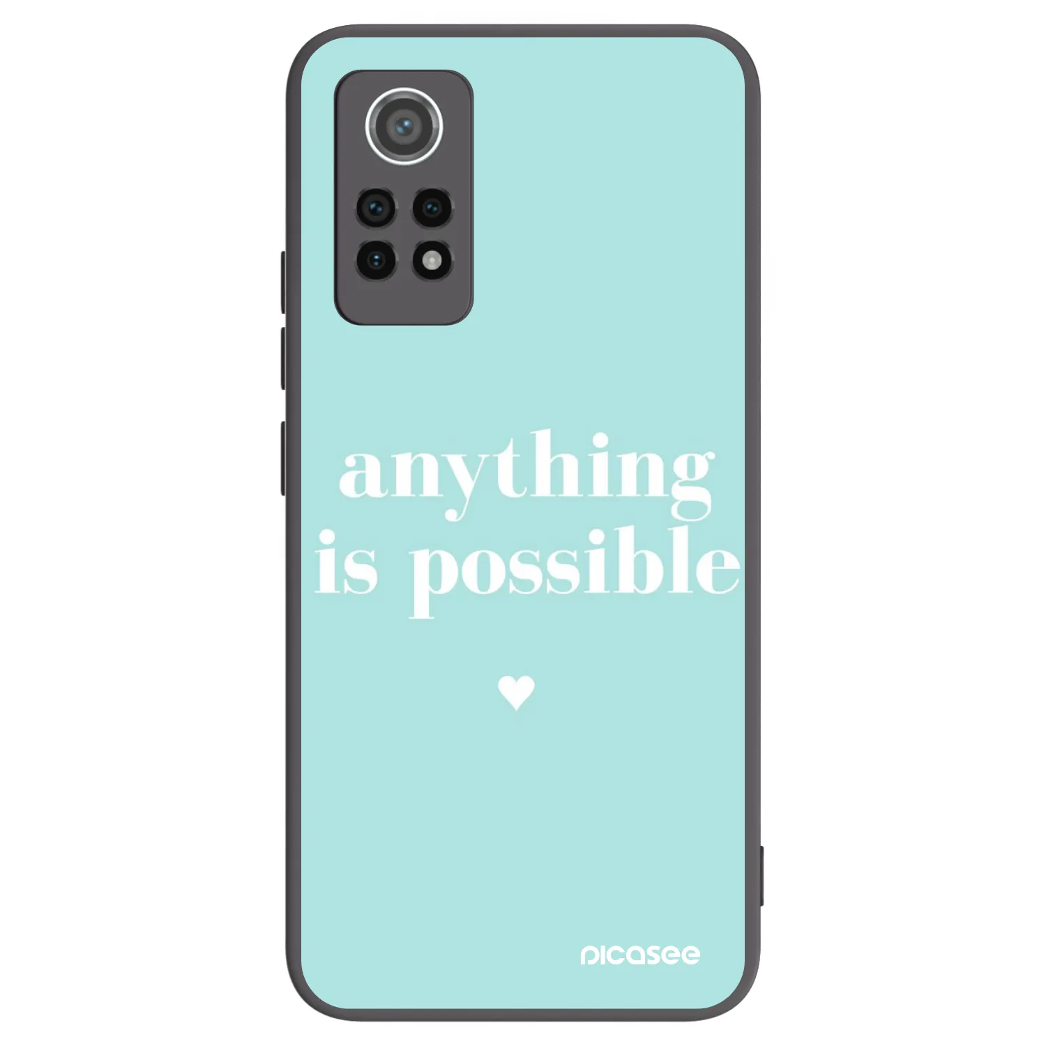 Picasee silikonový černý obal pro Xiaomi Redmi Note 12 Pro 4G - Anything is possible