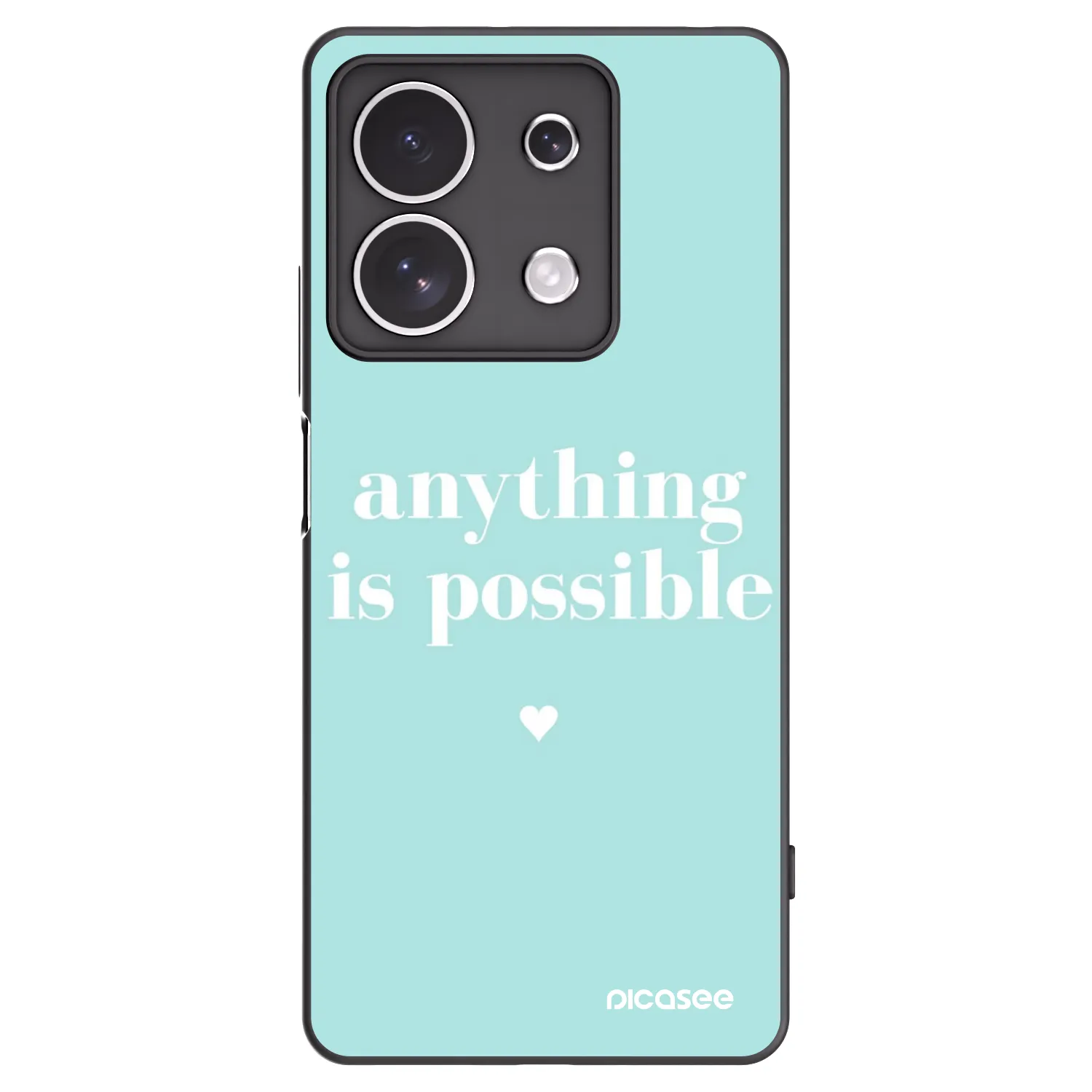 Picasee silikonový černý obal pro Xiaomi Redmi Note 13 4G - Anything is possible