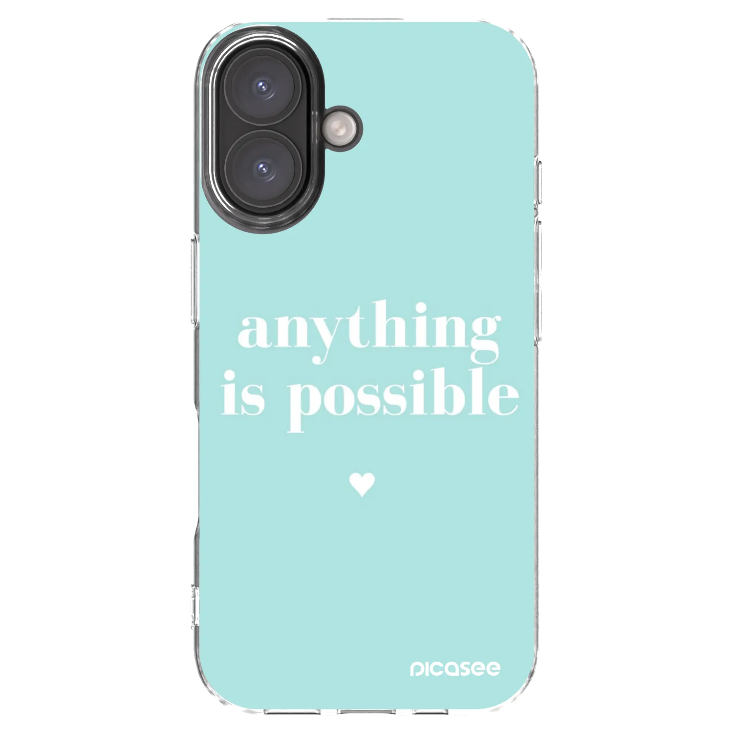 Picasee silikonový průhledný obal pro Apple iPhone 16 - Anything is possible