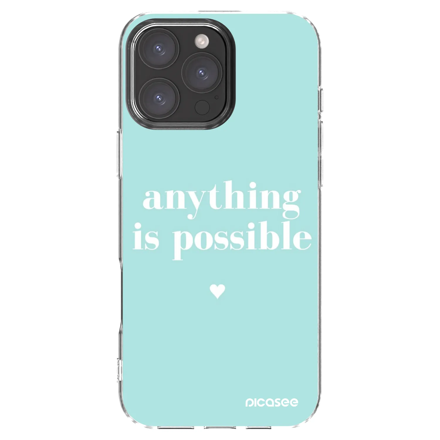 Picasee silikonový průhledný obal pro Apple iPhone 16 Pro Max - Anything is possible