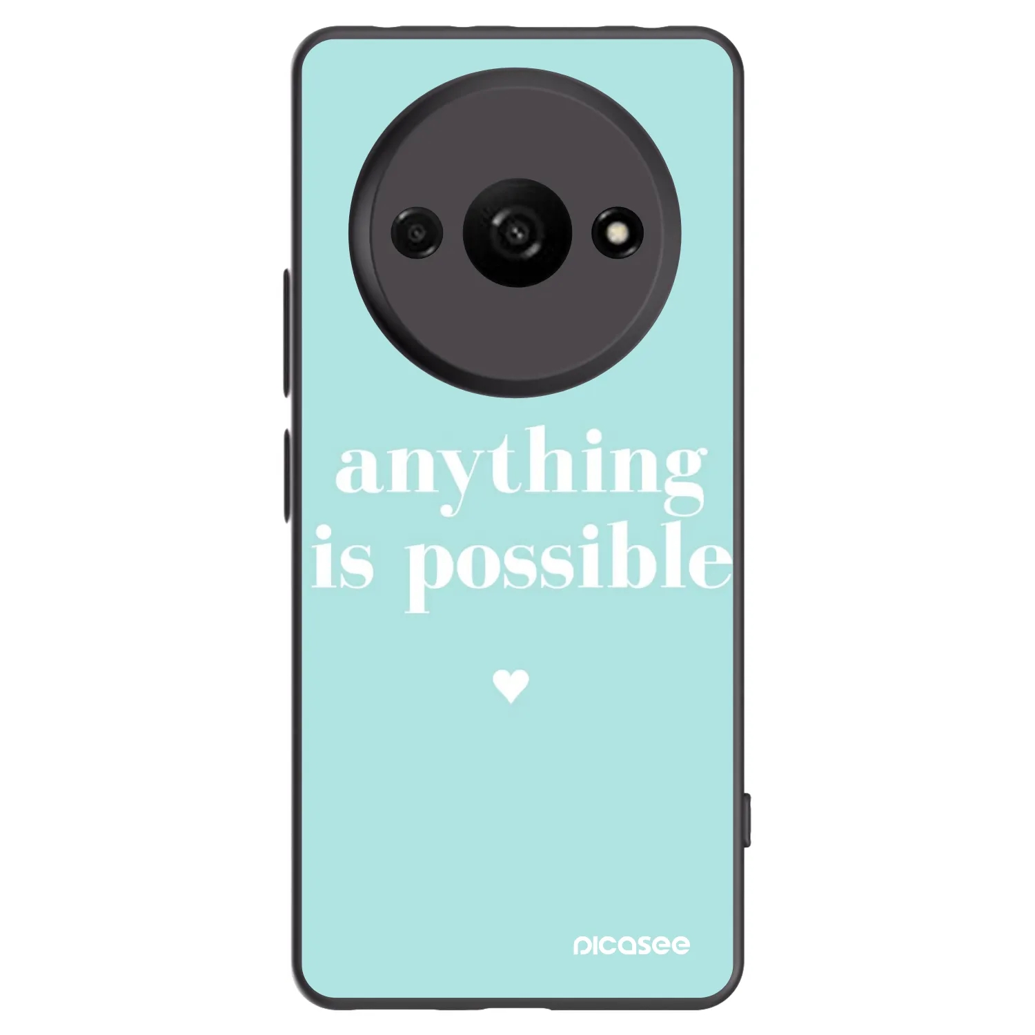 Picasee silikonový černý obal pro Xiaomi Redmi A3 - Anything is possible