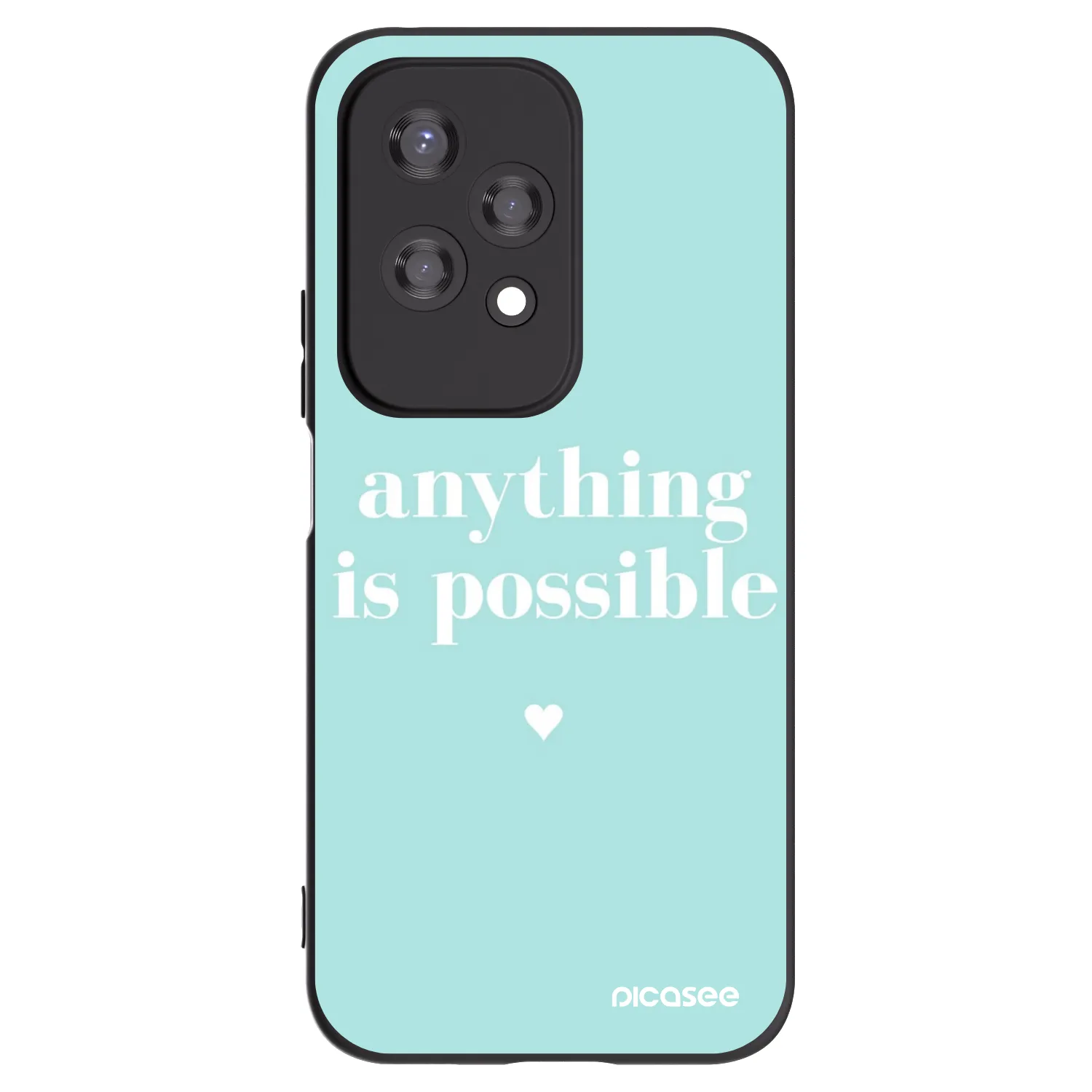 Picasee silikonový černý obal pro Honor 200 Lite - Anything is possible