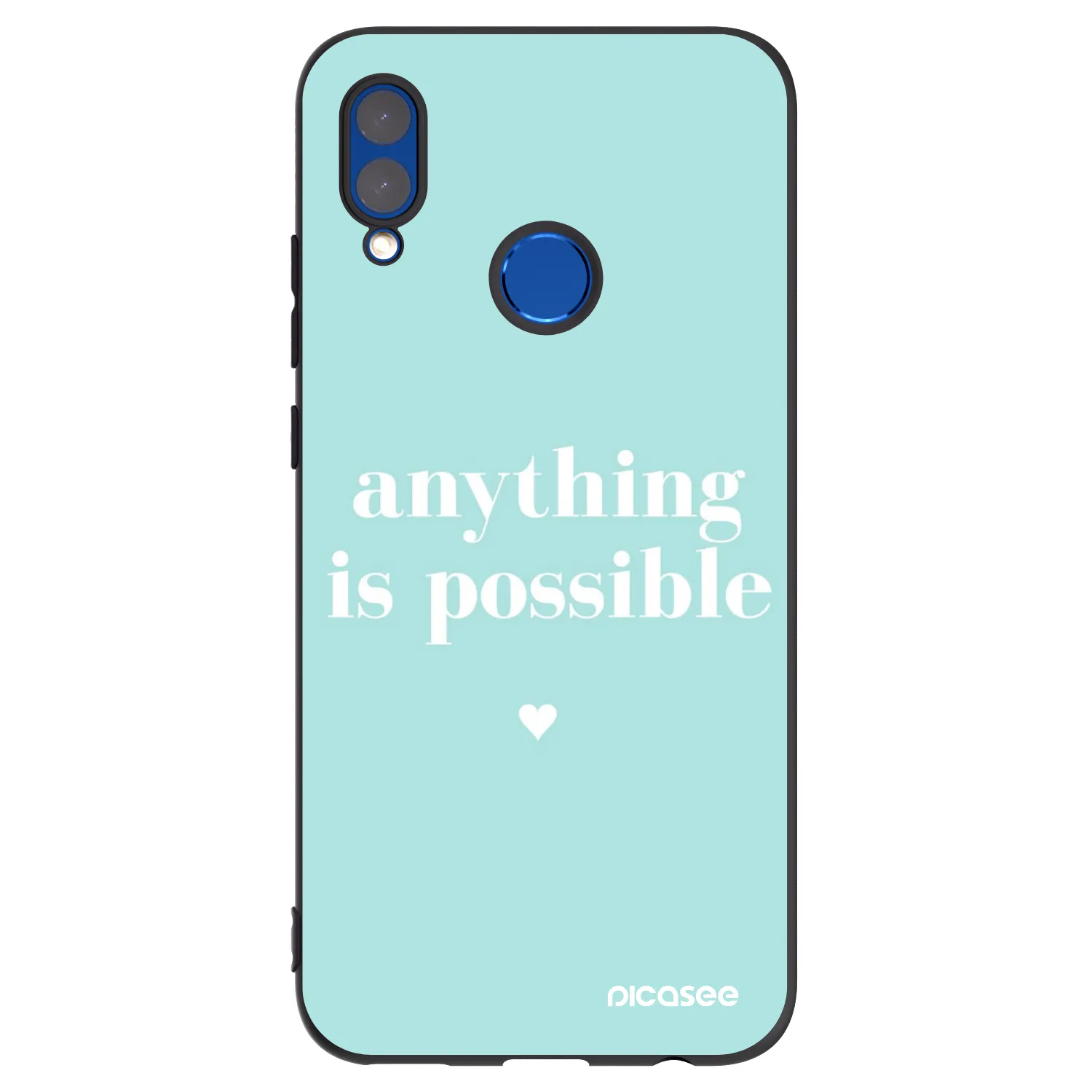 Picasee silikonový černý obal pro Honor 10 Lite - Anything is possible