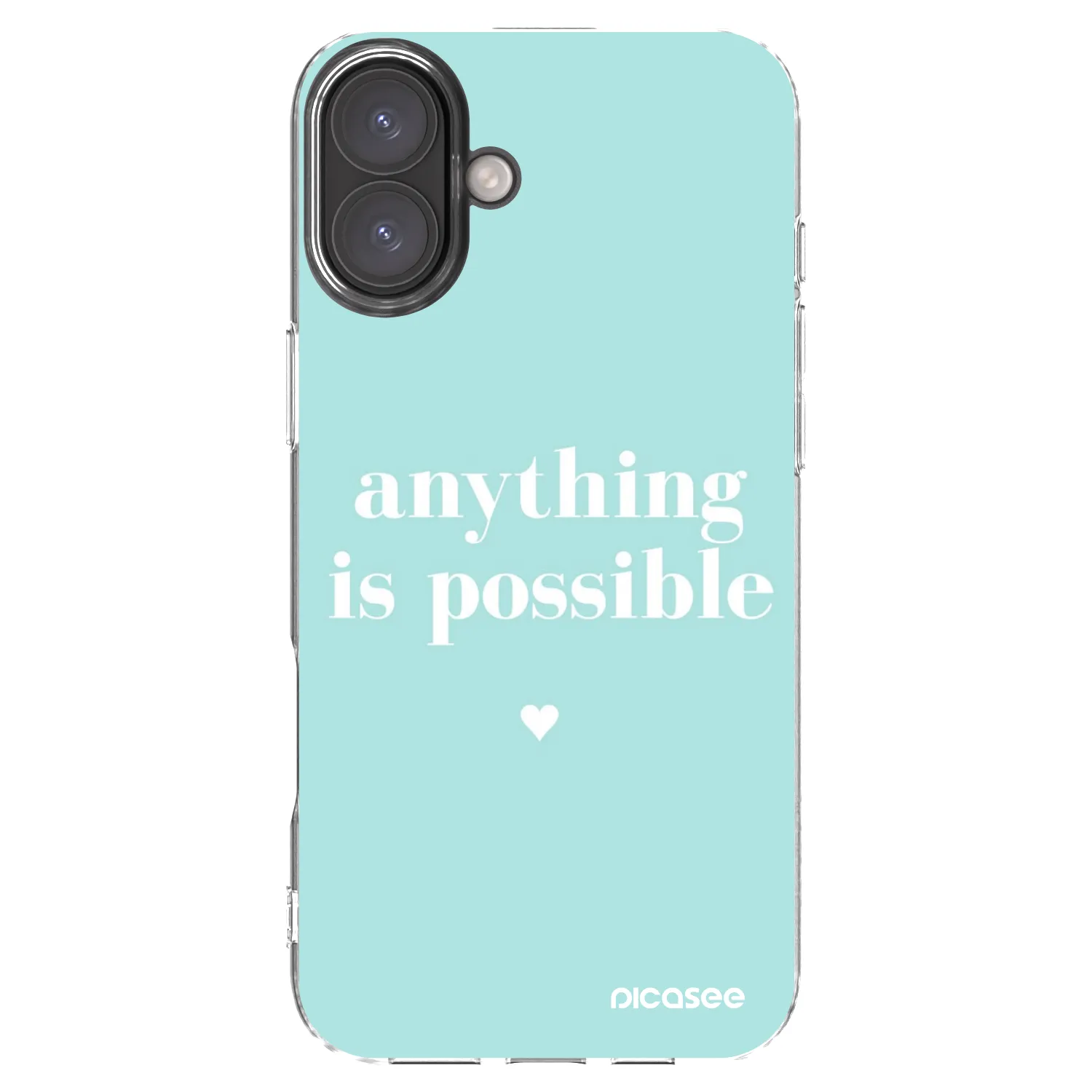 Picasee silikonový průhledný obal pro Apple iPhone 16 Plus - Anything is possible