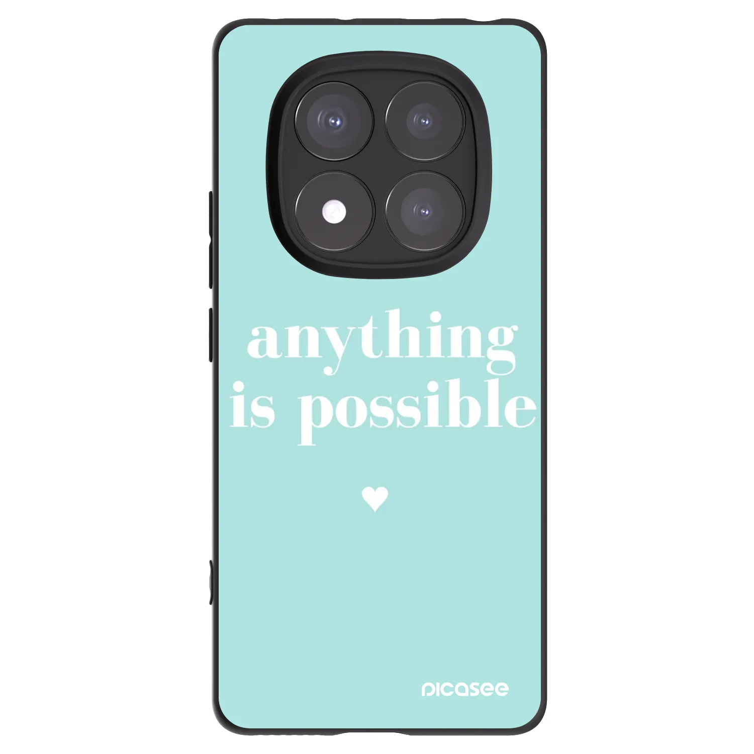 Picasee silikonový černý obal pro Xiaomi Redmi Note 14 Pro+ 5G - Anything is possible