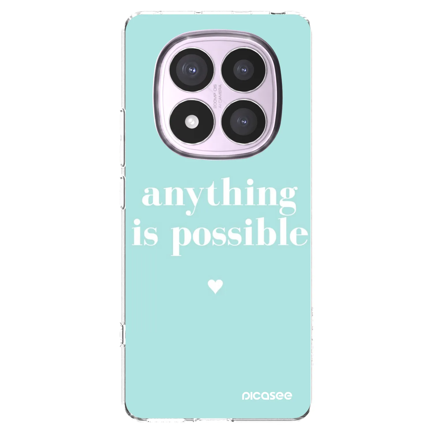 Picasee silikonový průhledný obal pro Xiaomi Redmi Note 14 Pro 5G - Anything is possible