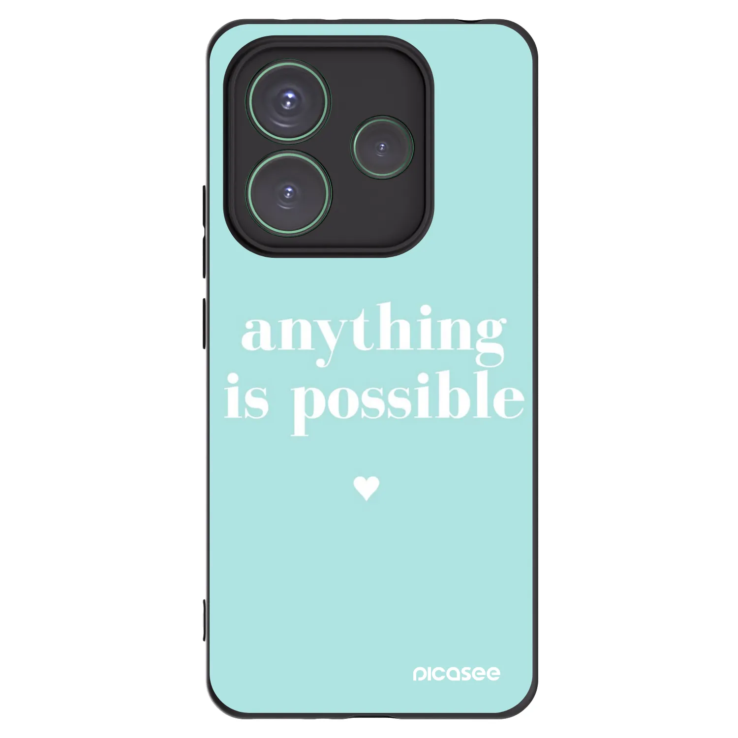 Picasee silikonový černý obal pro Xiaomi Redmi Note 14 5G - Anything is possible