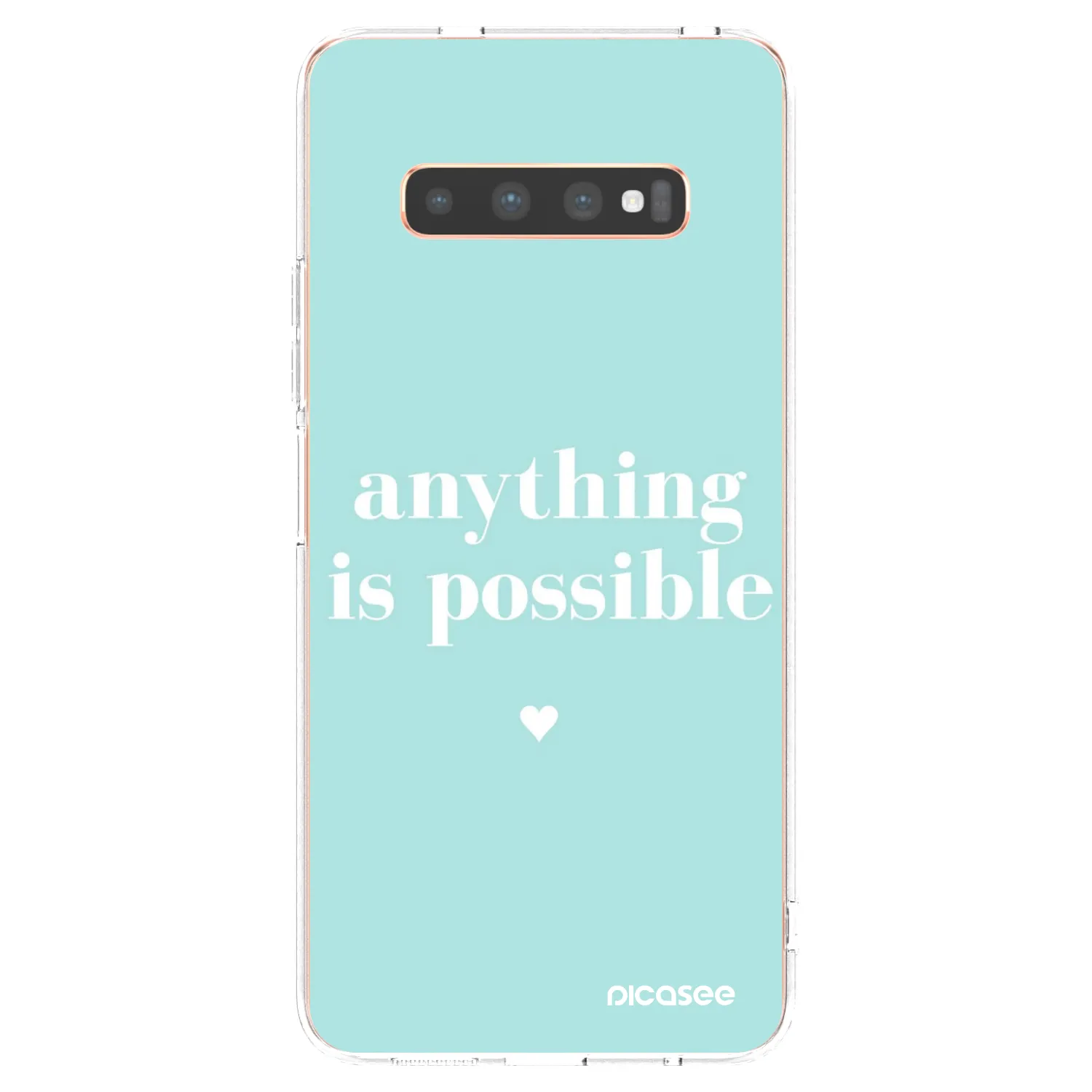 Picasee silikonový průhledný obal pro Samsung Galaxy S10 Plus G975 - Anything is possible