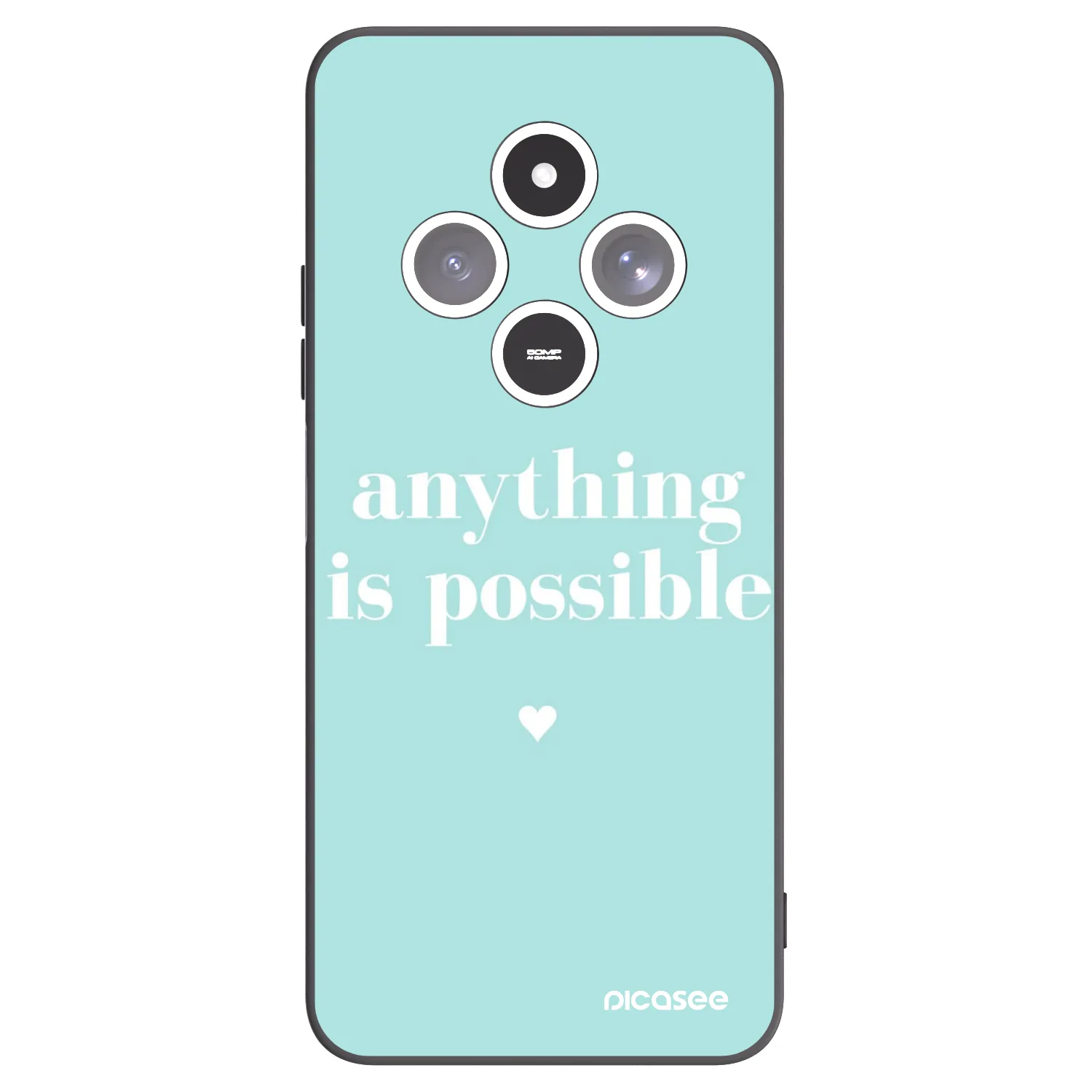 Picasee silikonový černý obal pro Xiaomi Redmi 14C - Anything is possible