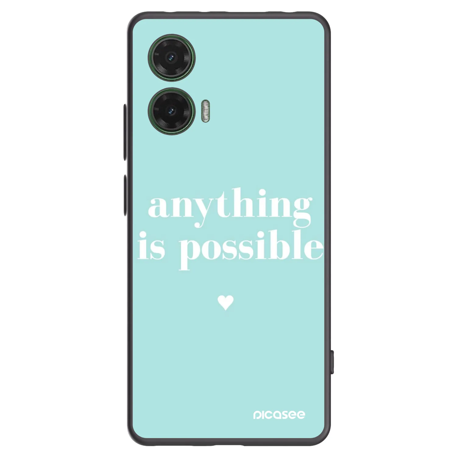 Picasee silikonový černý obal pro Motorola Moto G35 5G - Anything is possible