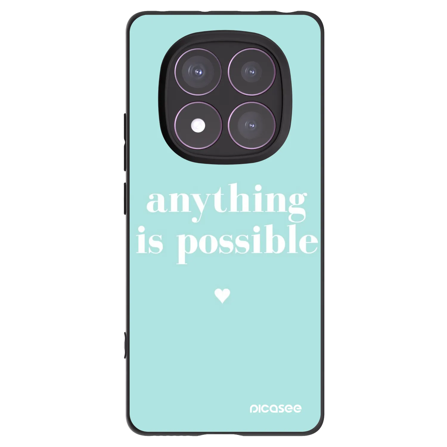 Picasee silikonový černý obal pro Xiaomi Redmi Note 14 Pro 4G - Anything is possible