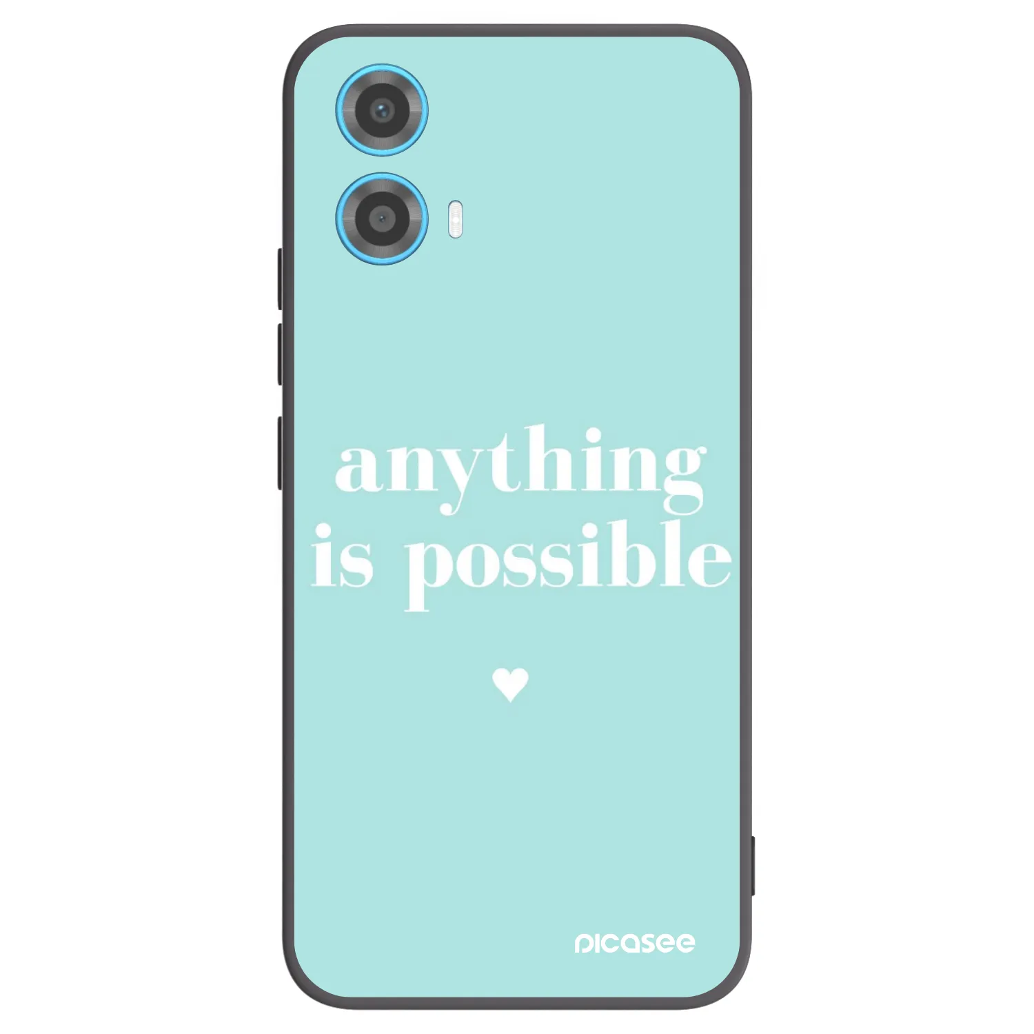 Picasee silikonový černý obal pro Motorola Moto G34 5G - Anything is possible