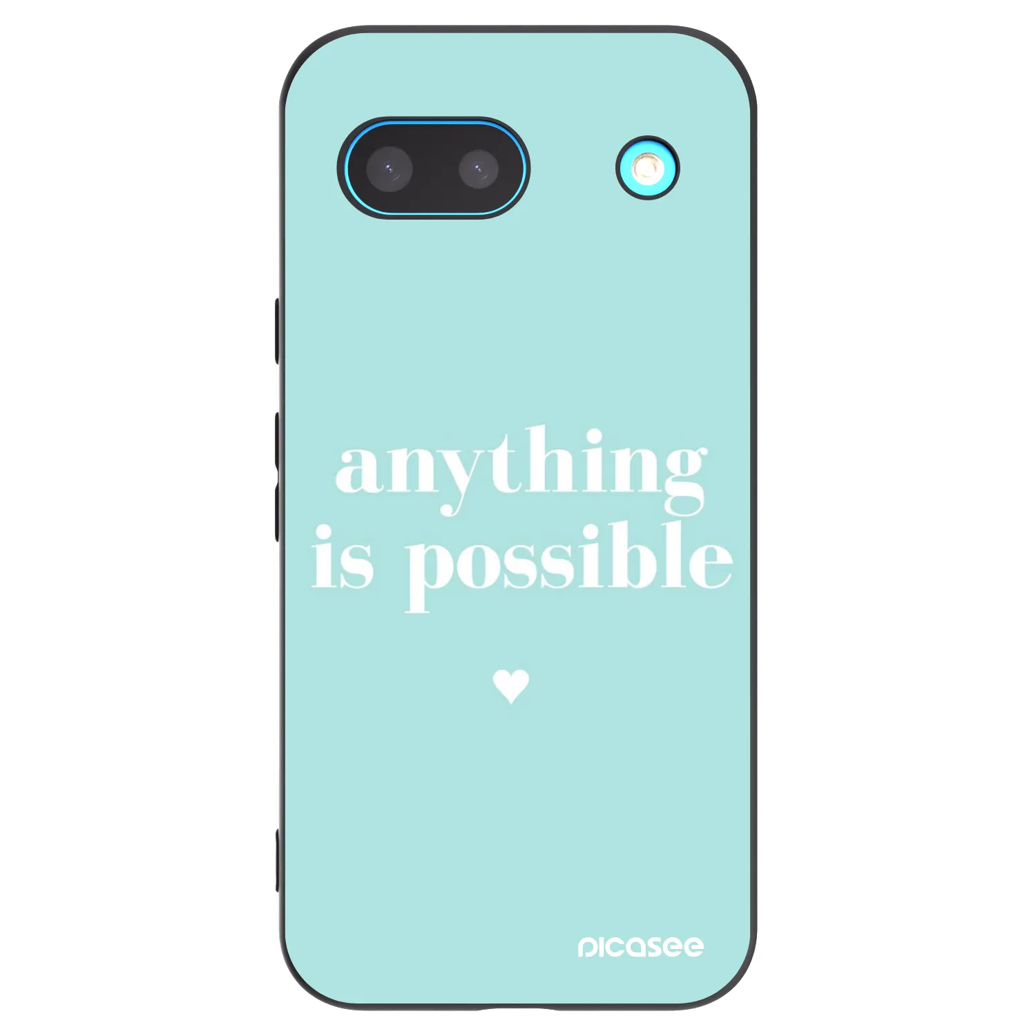Picasee silikonový černý obal pro Google Pixel 8 - Anything is possible