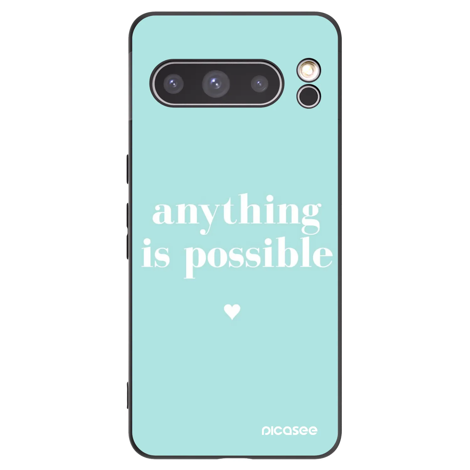 Picasee silikonový černý obal pro Google Pixel 8 Pro - Anything is possible