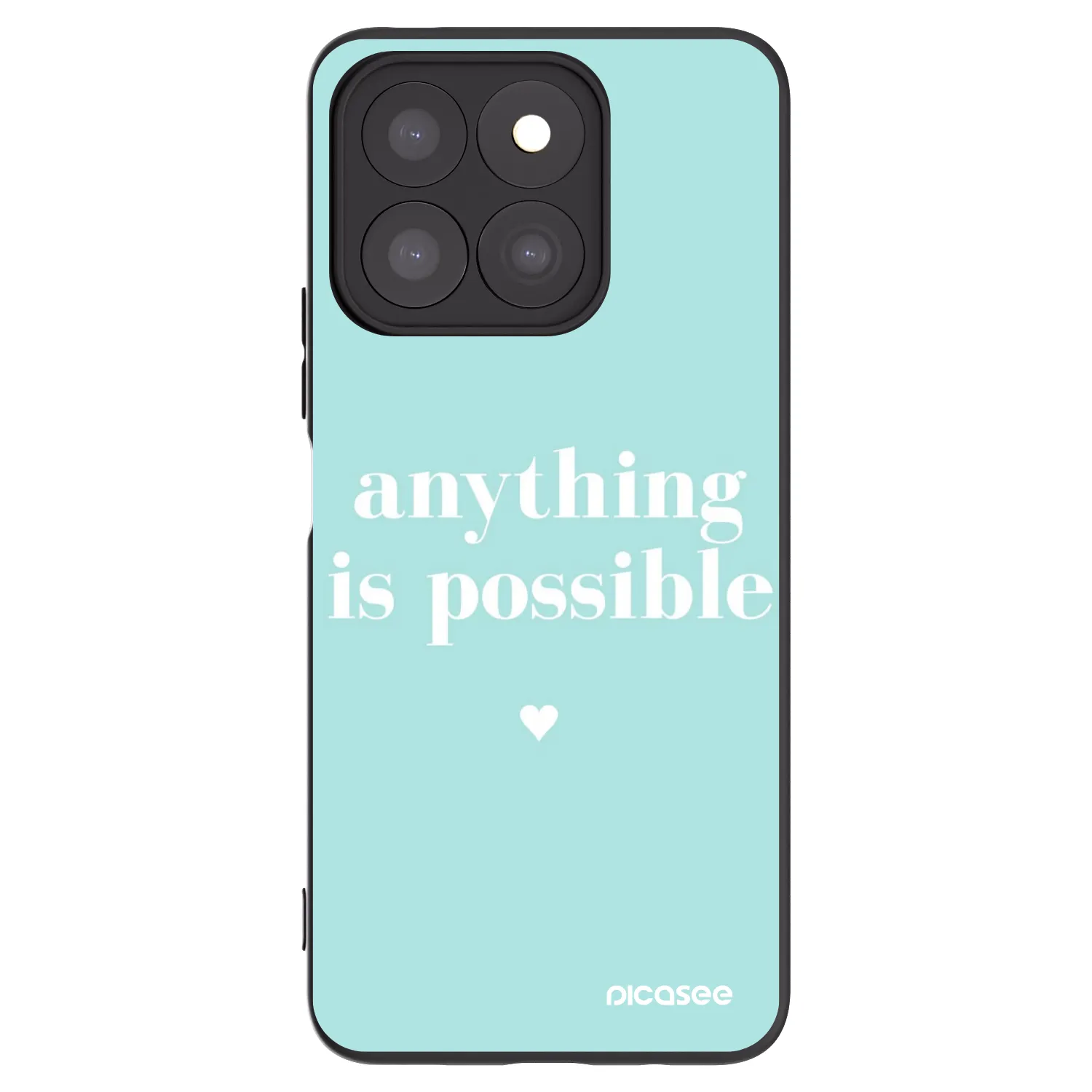 Picasee silikonový černý obal pro Honor X8c - Anything is possible