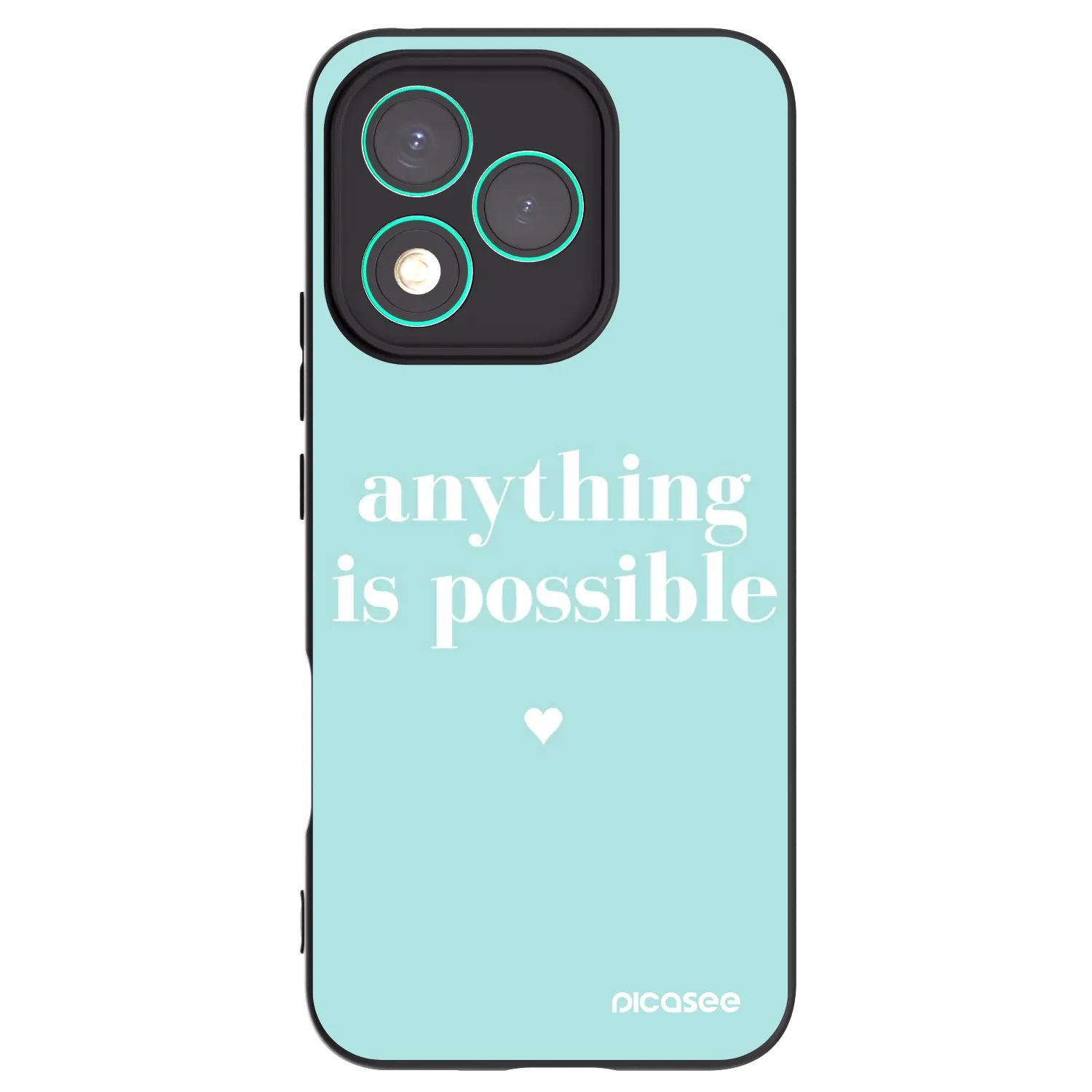 Picasee silikonový černý obal pro Honor 400 Lite 5G - Anything is possible