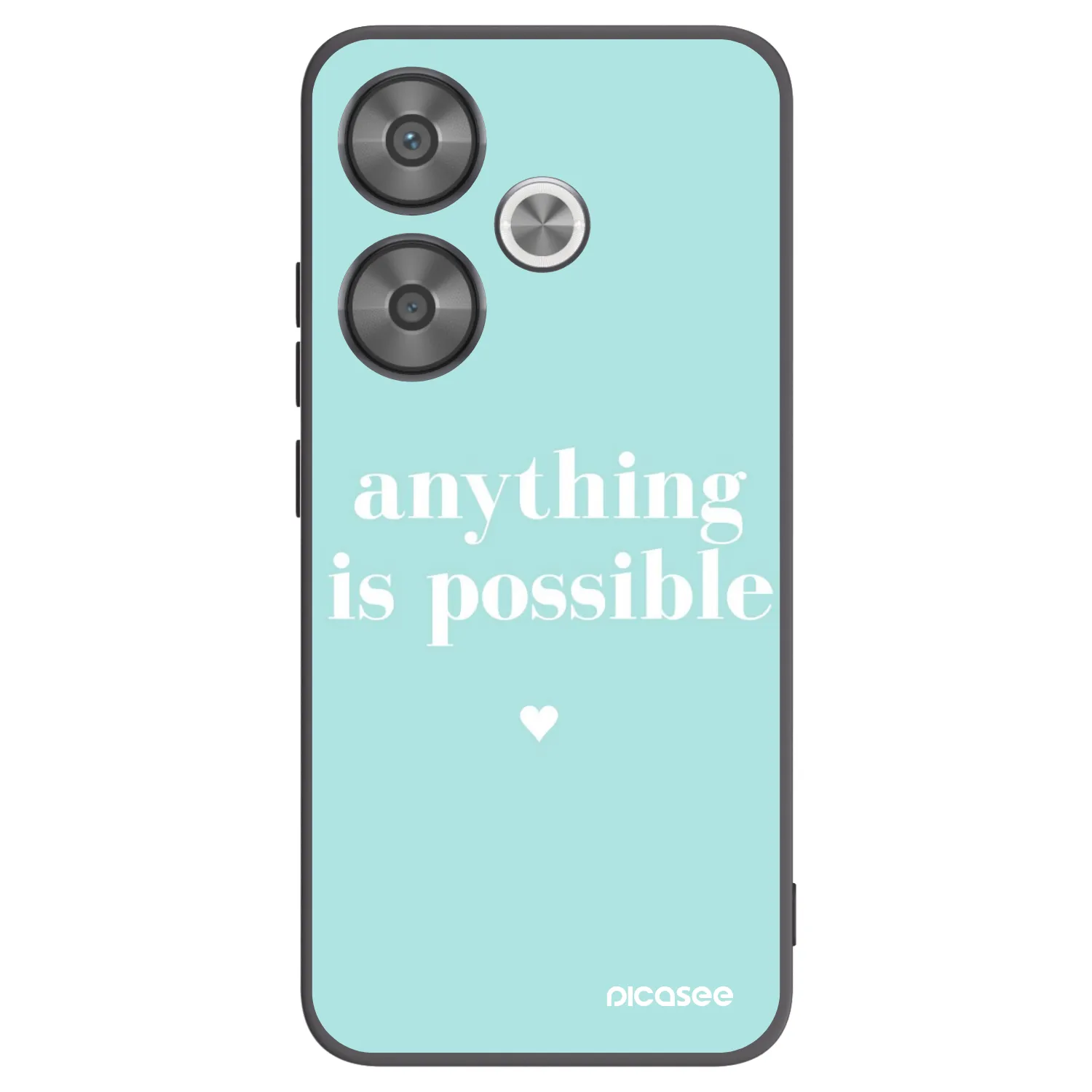 Picasee silikonový černý obal pro Xiaomi Poco F6 - Anything is possible