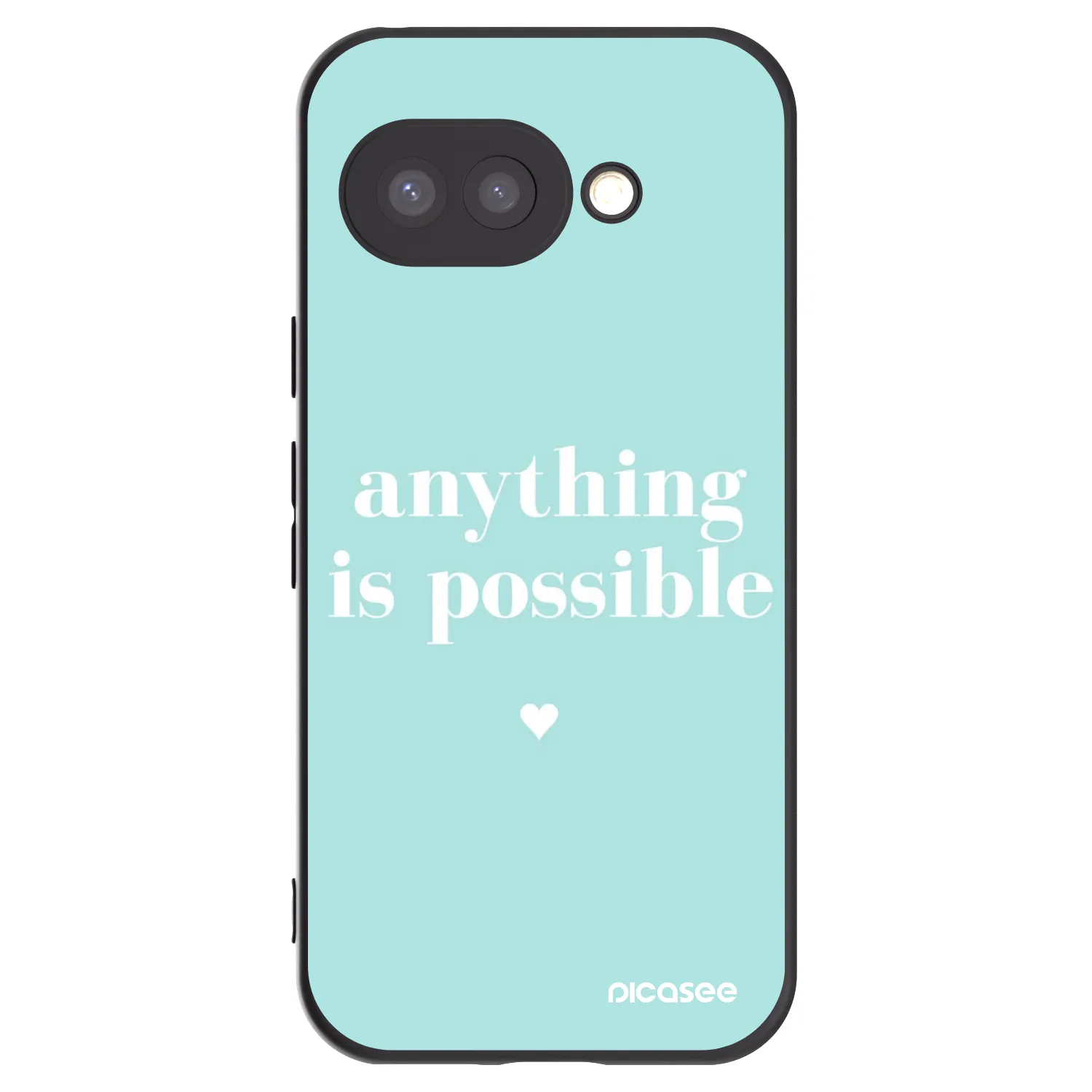 Picasee silikonový černý obal pro Google Pixel 9a - Anything is possible