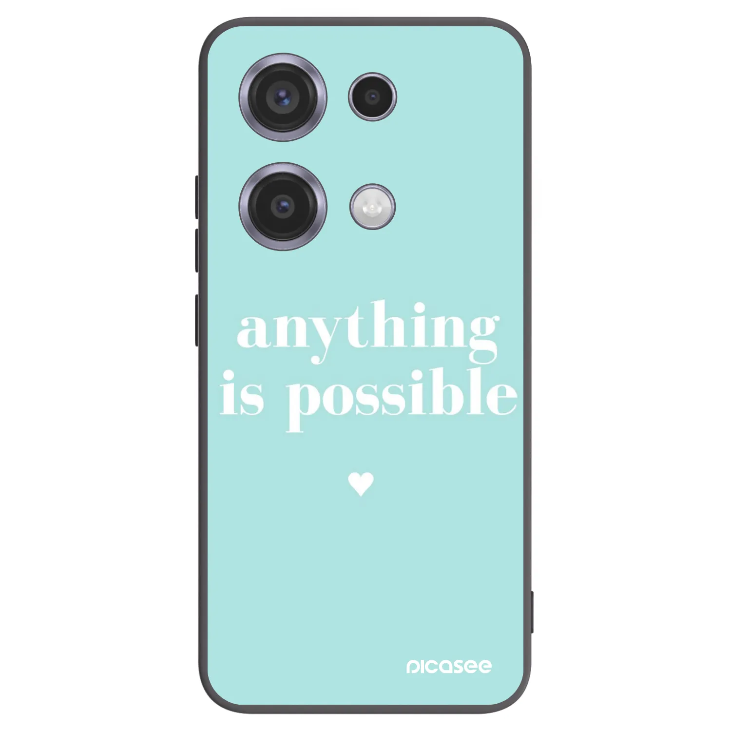 Picasee silikonový černý obal pro Xiaomi Redmi Note 14S - Anything is possible