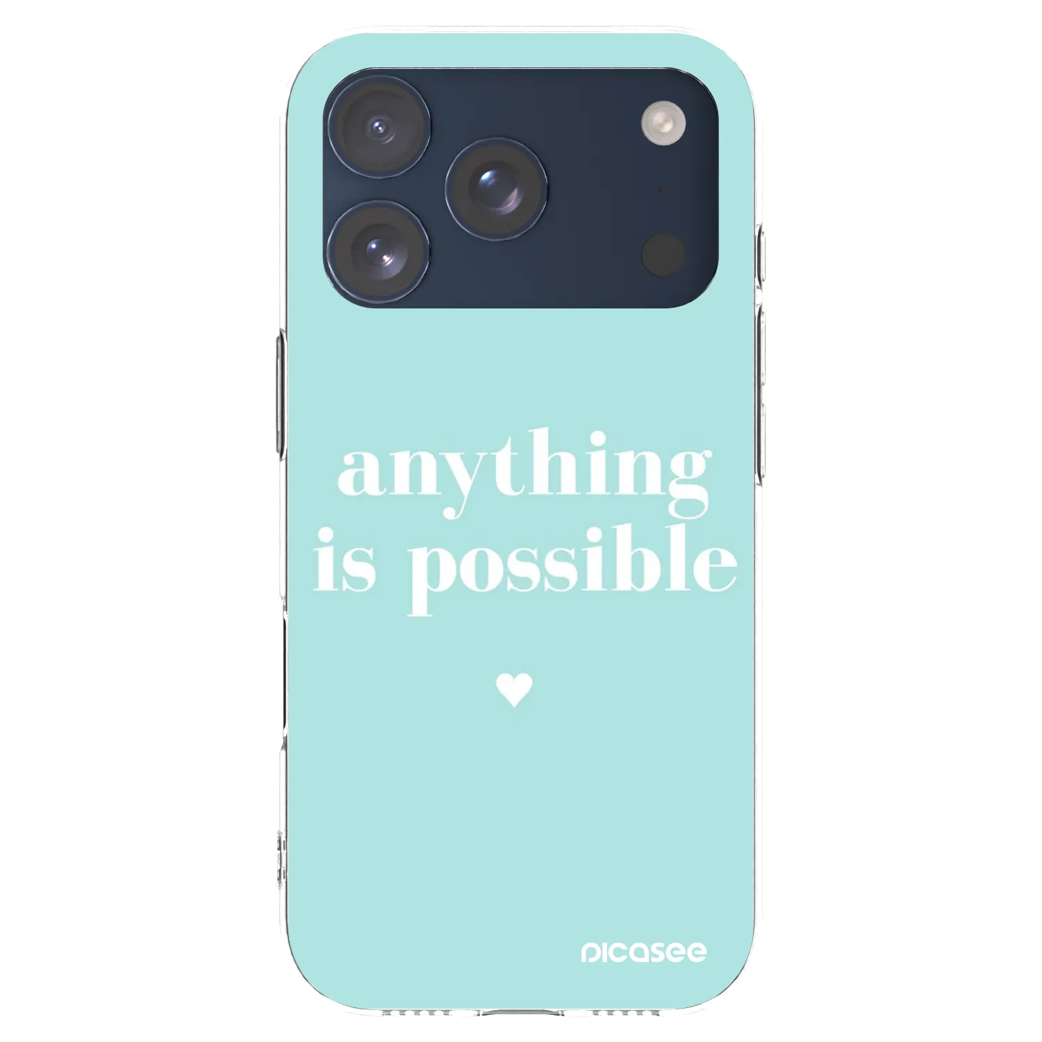 Picasee silikonový průhledný obal pro Apple iPhone 17 Pro - Anything is possible
