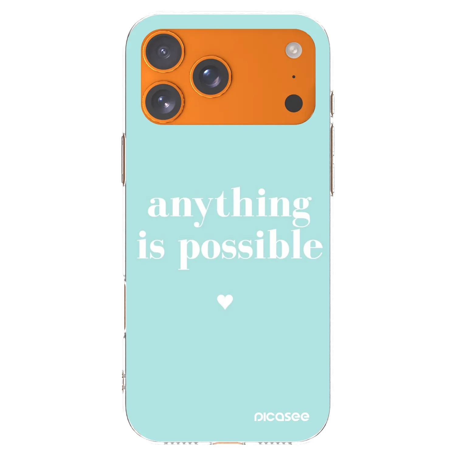 Picasee silikonový průhledný obal pro Apple iPhone 17 Pro Max - Anything is possible