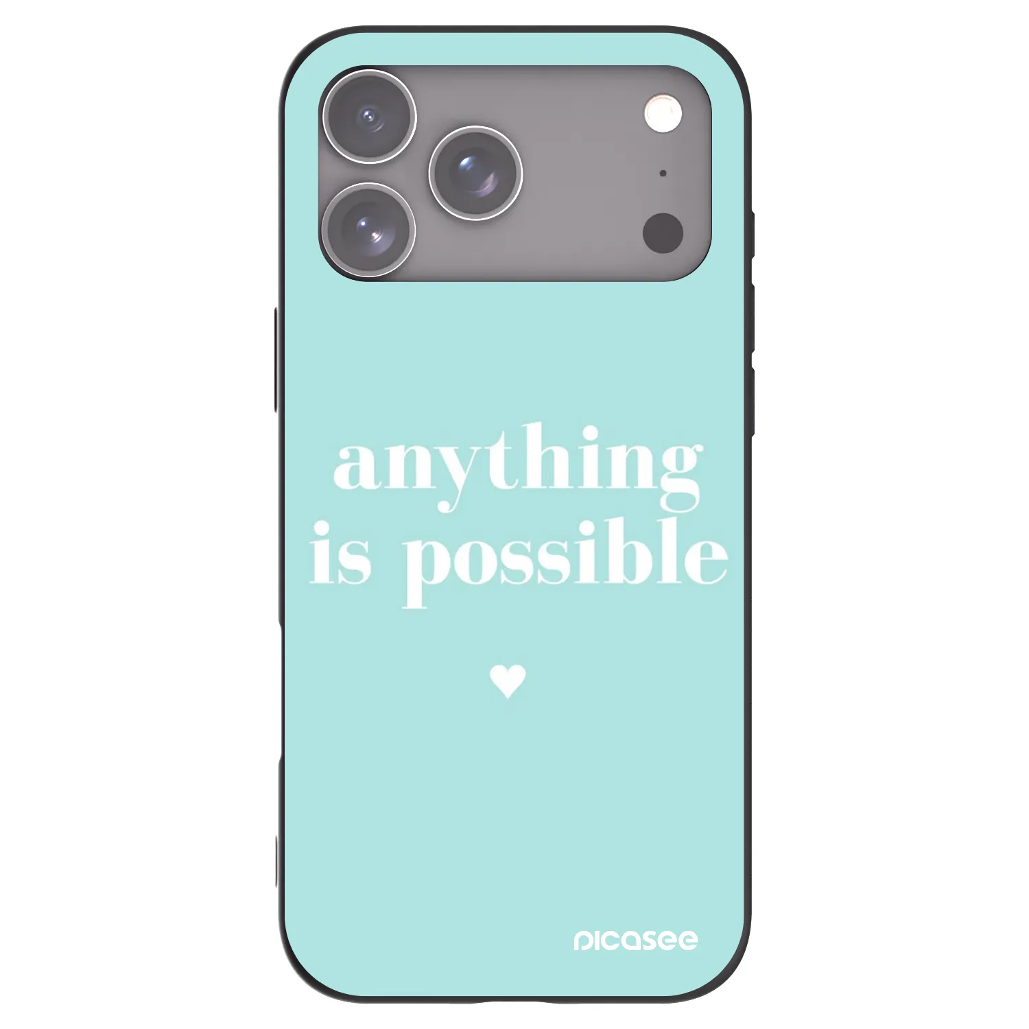 Picasee silikonový černý obal pro Apple iPhone 17 Pro Max - Anything is possible