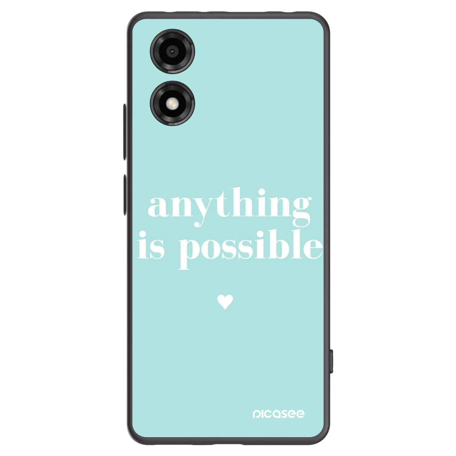 Picasee silikonový černý obal pro Motorola Moto E14 - Anything is possible