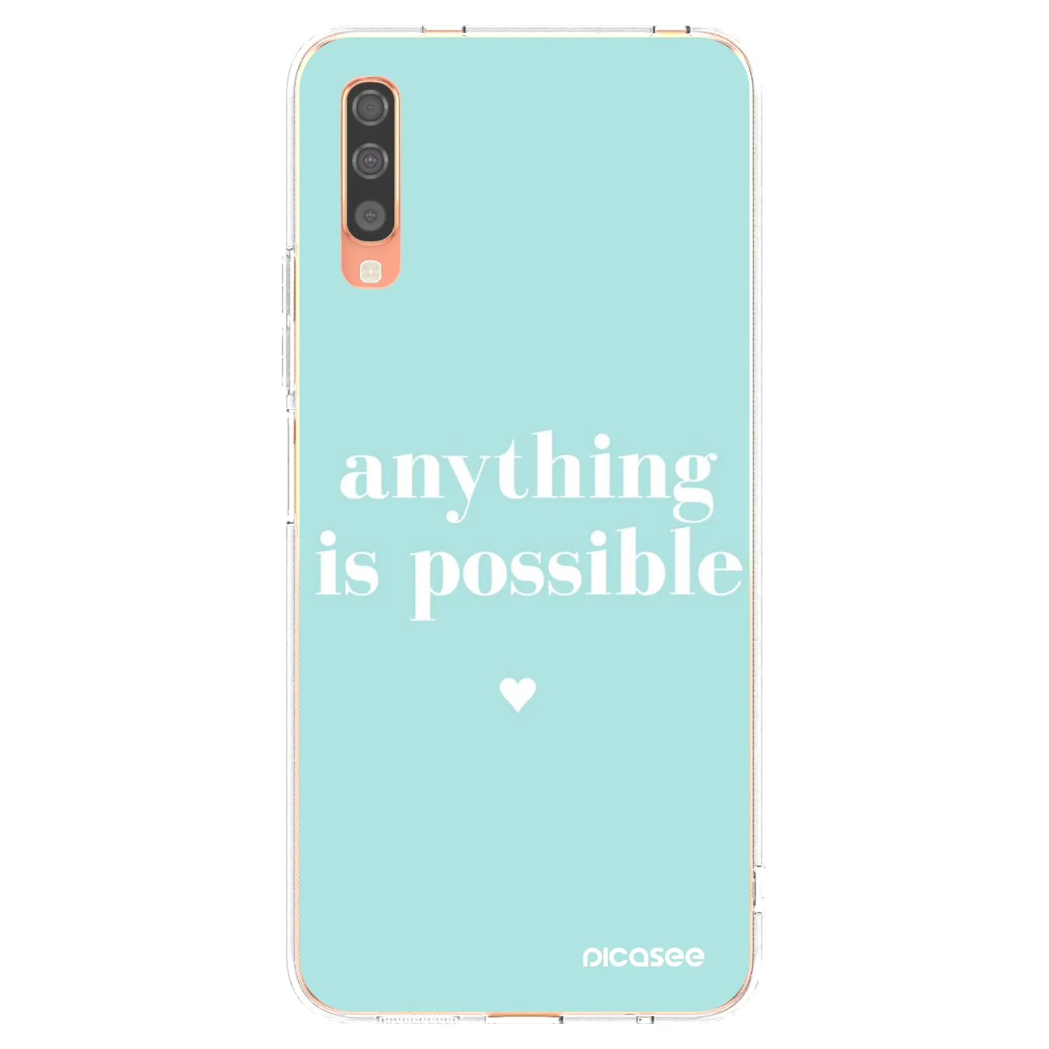 Picasee silikonový průhledný obal pro Samsung Galaxy A70 A705F - Anything is possible