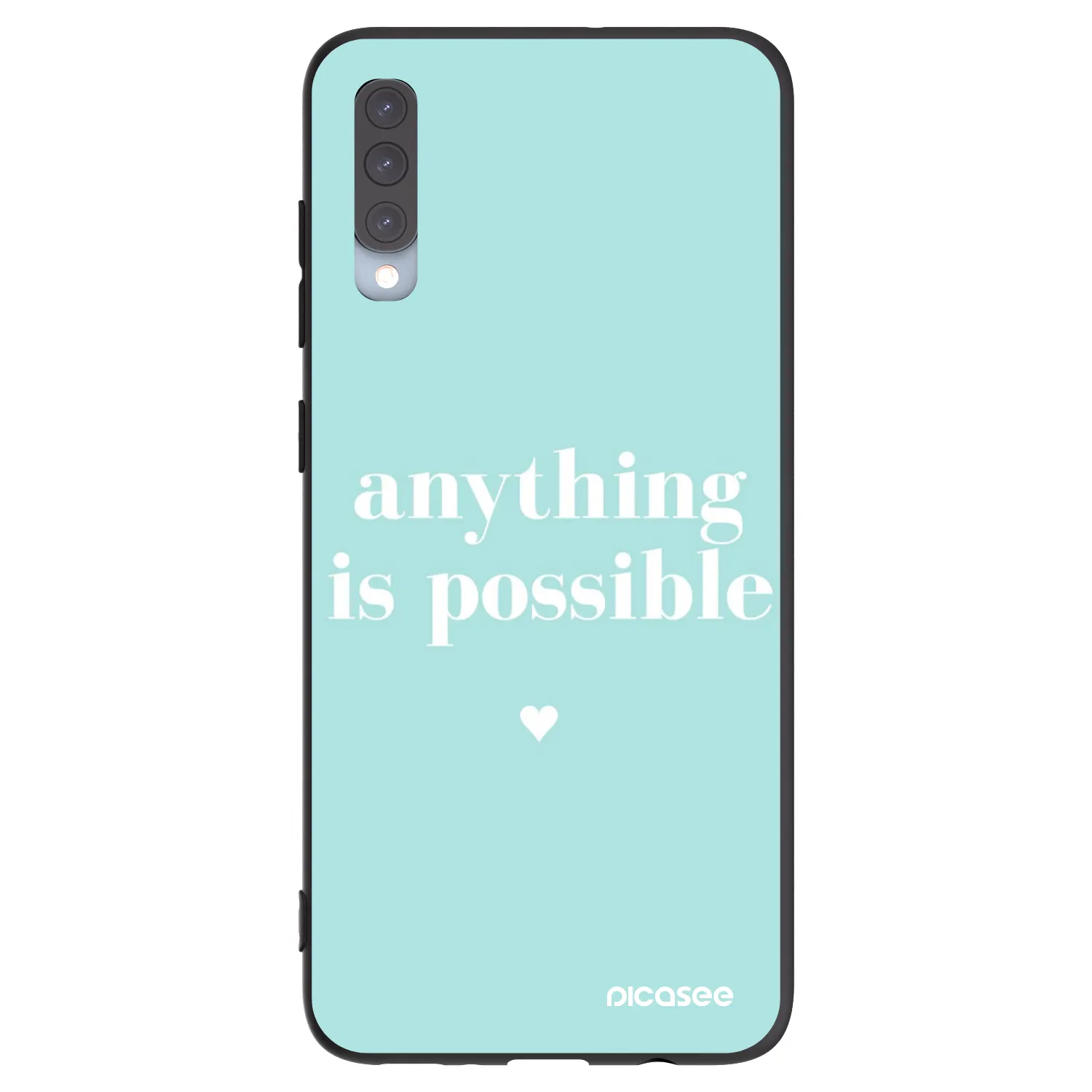 Picasee silikonový černý obal pro Samsung Galaxy A70 A705F - Anything is possible