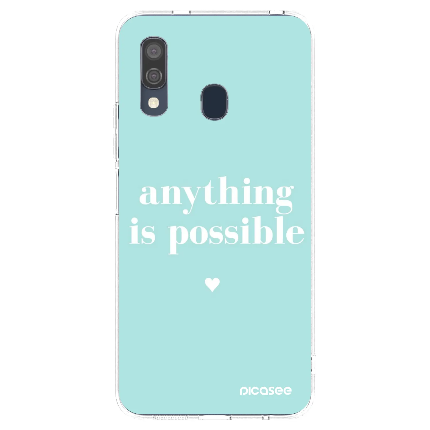 Picasee silikonový průhledný obal pro Samsung Galaxy A40 A405F - Anything is possible