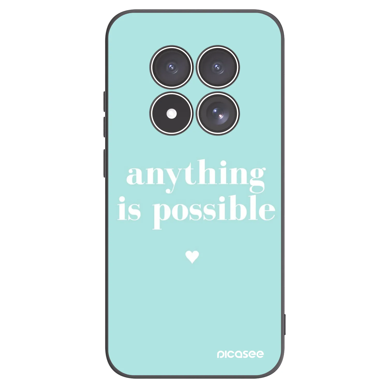 Picasee silikonový černý obal pro Xiaomi Redmi Note 15 Pro 4G - Anything is possible