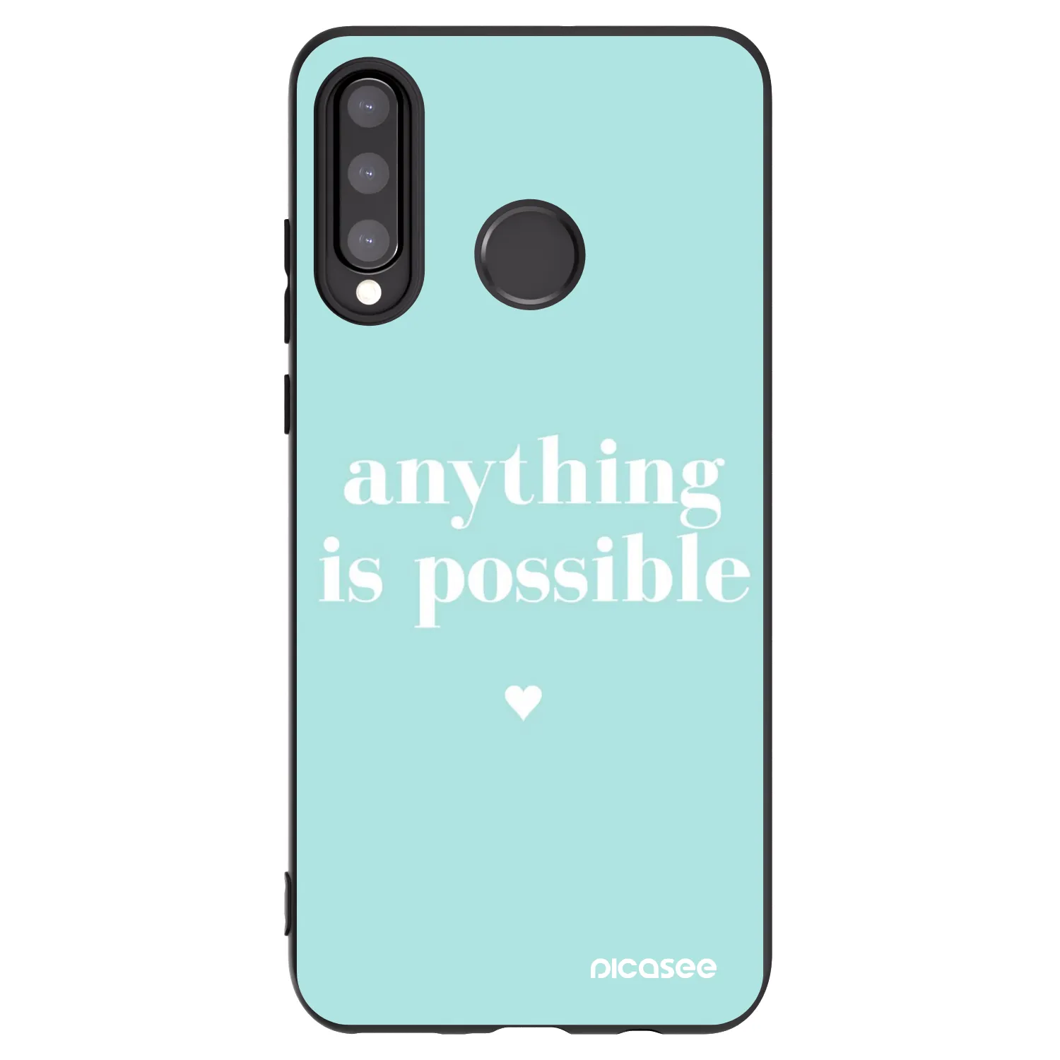 Picasee silikonový černý obal pro Huawei P30 Lite - Anything is possible