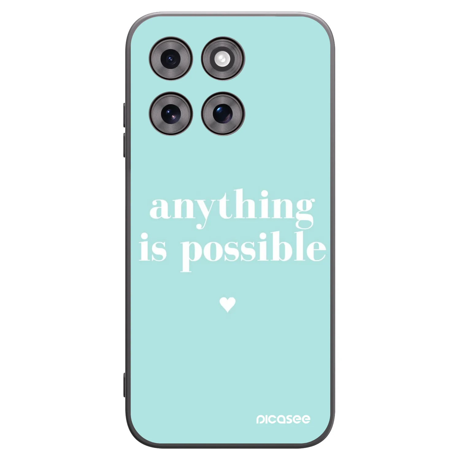 Picasee silikonový černý obal pro Motorola Moto G77 - Anything is possible