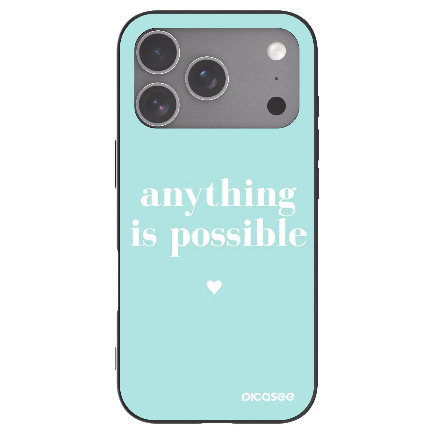 Picasee silikonový černý obal pro Apple iPhone 18 Pro - Anything is possible