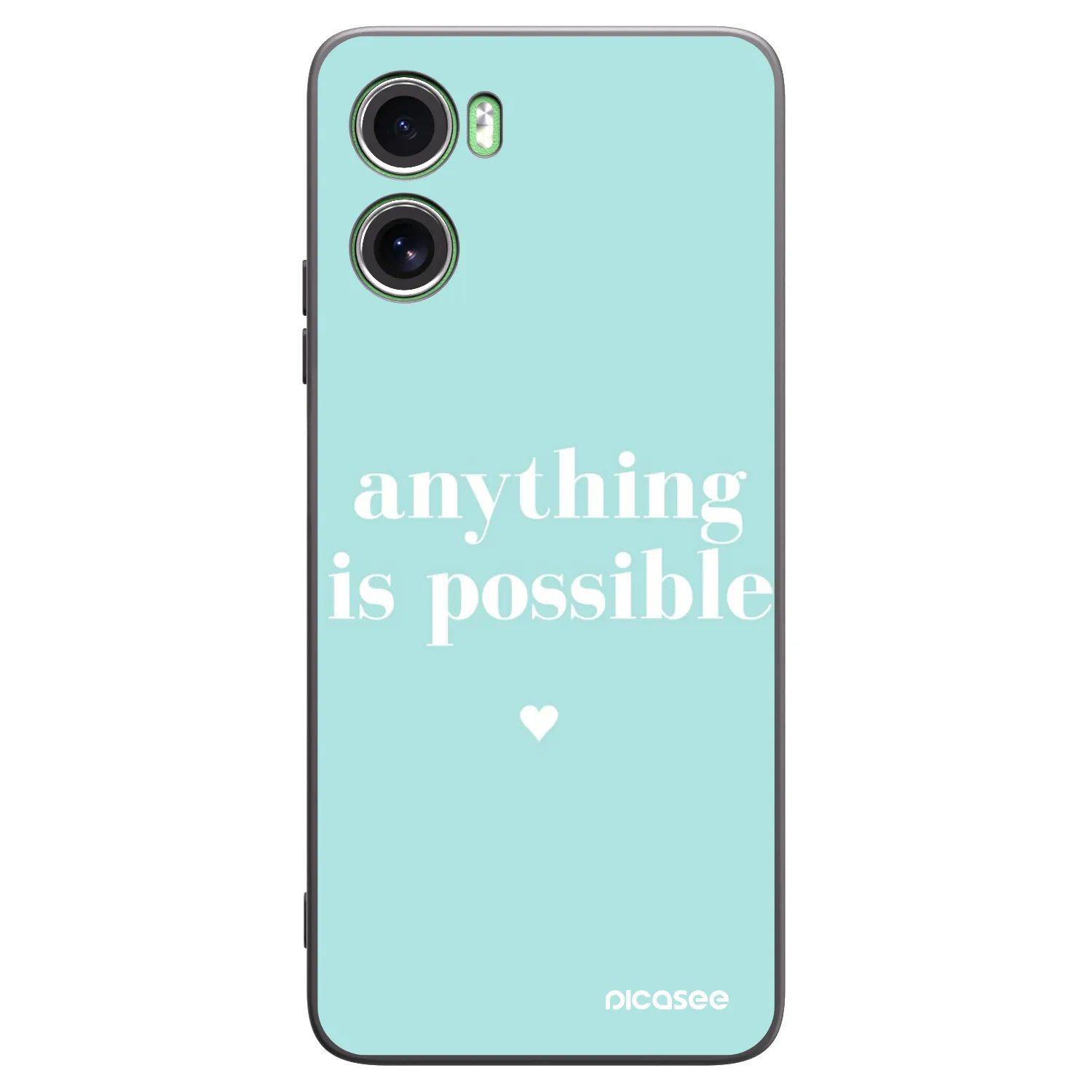 Picasee silikonový černý obal pro Motorola Moto G06 - Anything is possible