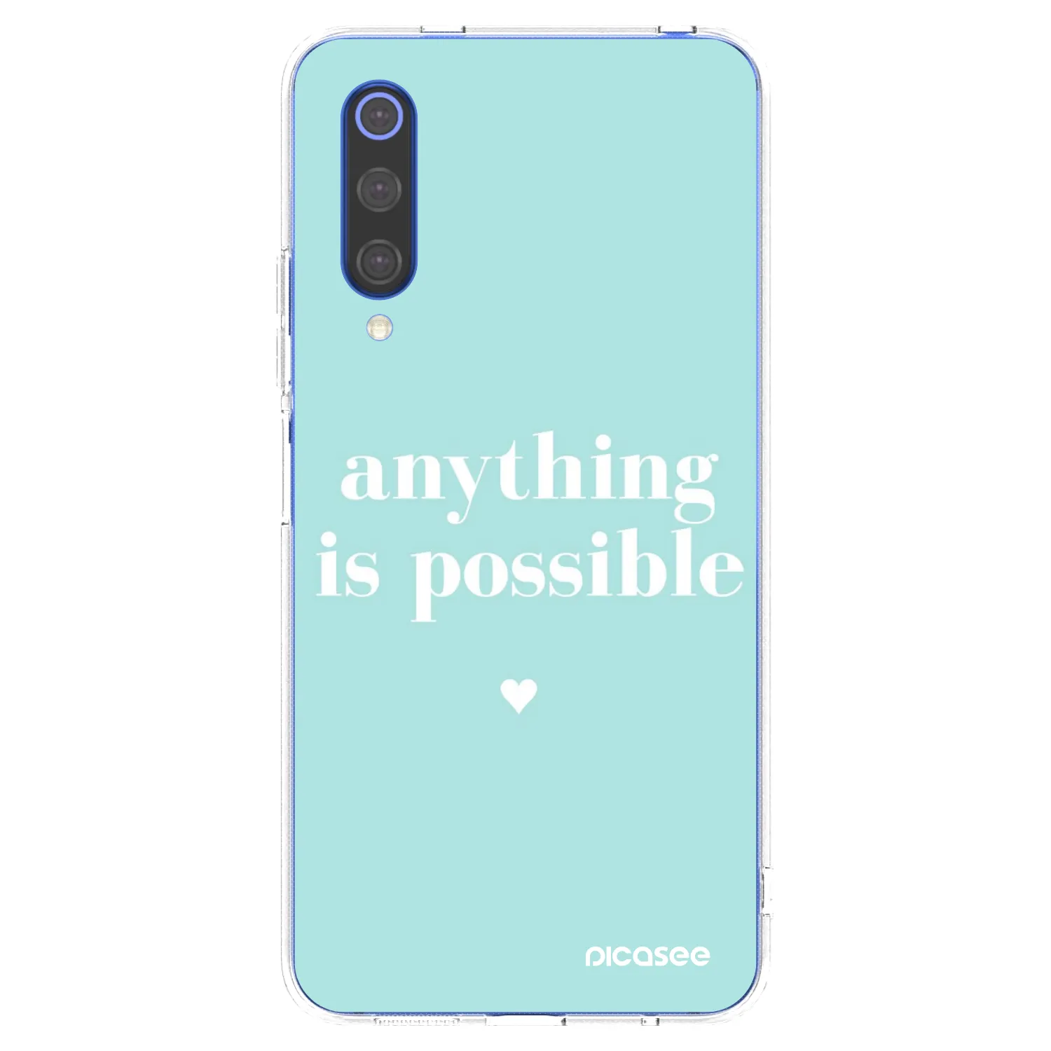 Picasee silikonový průhledný obal pro Xiaomi Mi 9 SE - Anything is possible