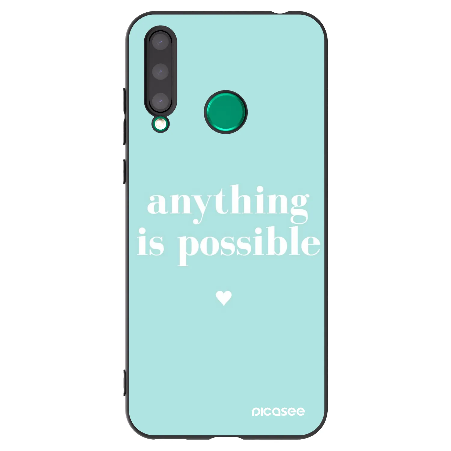 Picasee silikonový černý obal pro Honor 20 Lite - Anything is possible